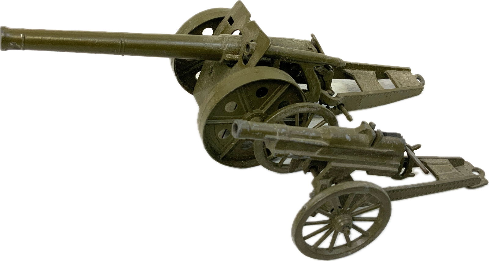 VINTAGE BRITAINS LOT OF 2 METAL TOY CANNONS (1 of 5)