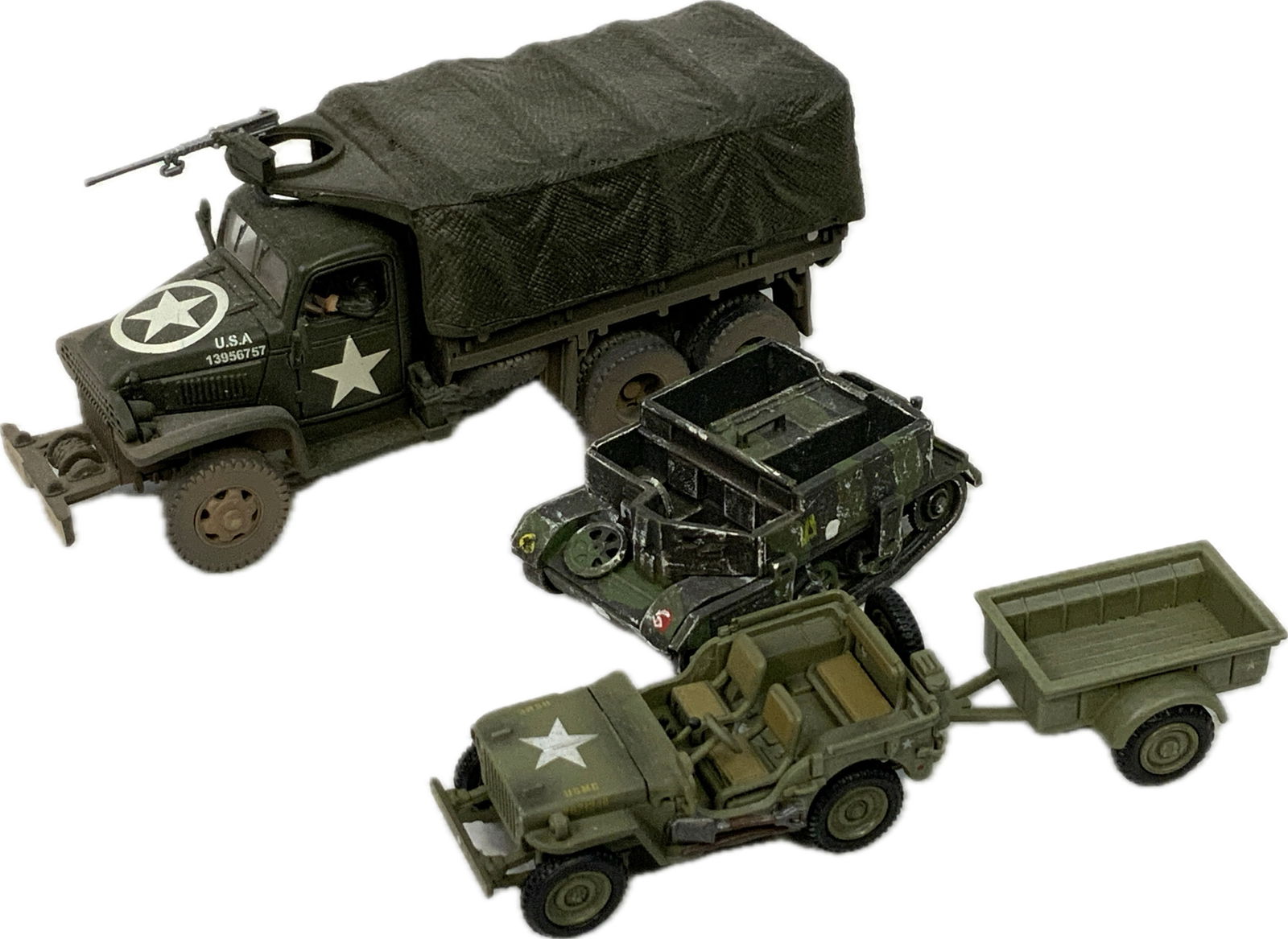 WWII AMERICAN MODELS TANKS AND MILITARY VEHICLES CUSTOM DETAILED (1 of 3)