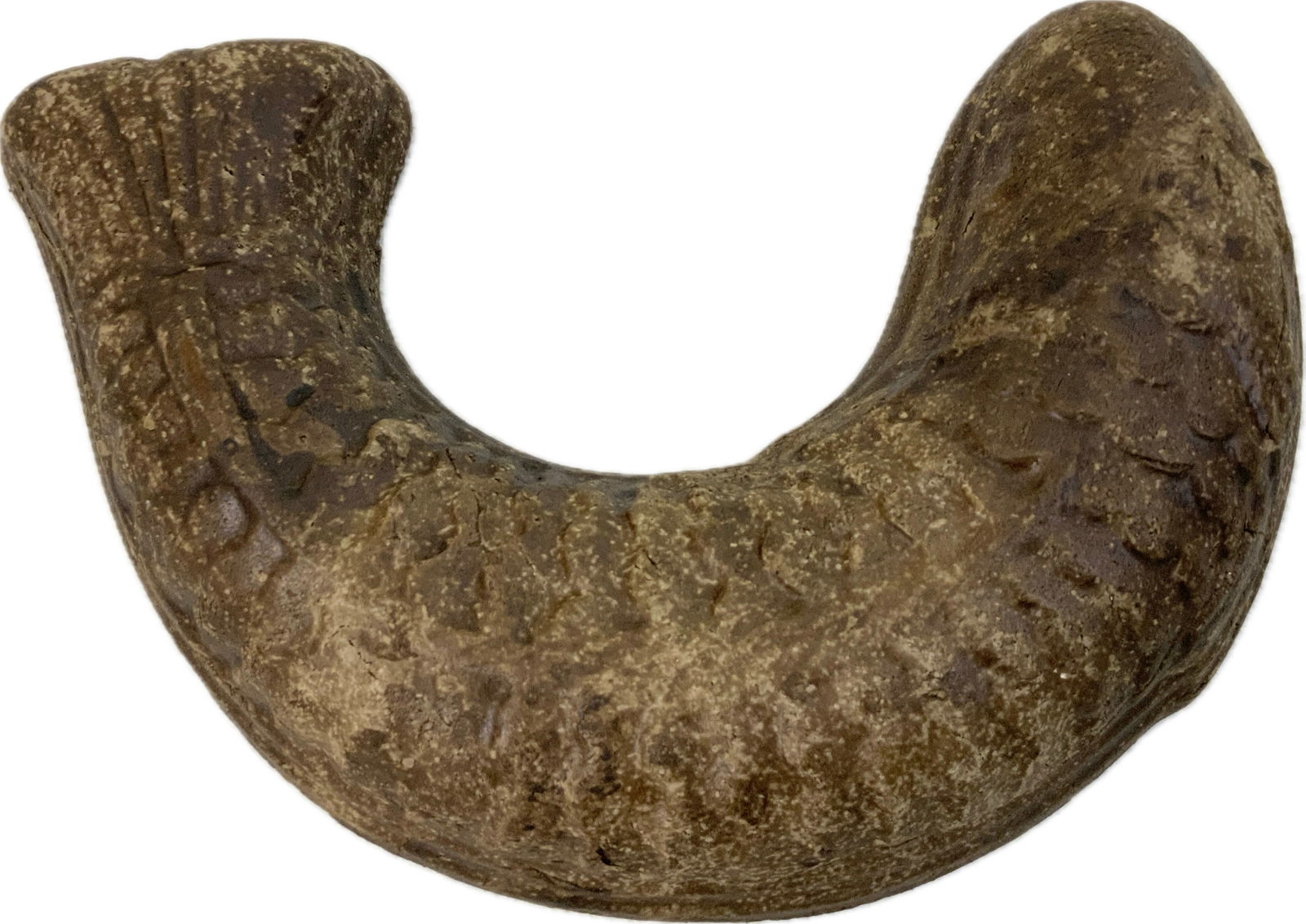 MONGOLIA VINTAGE BUDDHIST SHRINE PROSPERITY CARP: MONGOLIA VINTAGE BUDDHIST SHRINE PROSPERITY CARP.TERRACOTTA WITH HANGER. 11 1/2" X 7 1/2" SIZE. FROM DR. PAUL D. LYNN COLLECTION.