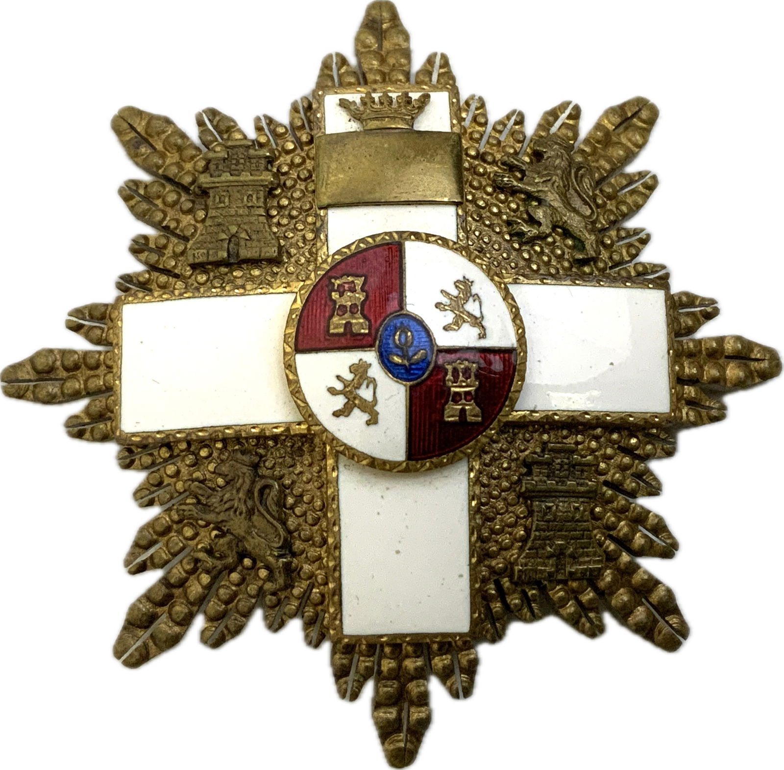 SPAIN SPANISH ORDER OF MILITARY MERIT 4th CLASS BREAST STAR: SPAIN SPANISH ORDER OF MILITARY MERIT 4th CLASS BREAST STAR. BEAUTIFUL CONDITION.