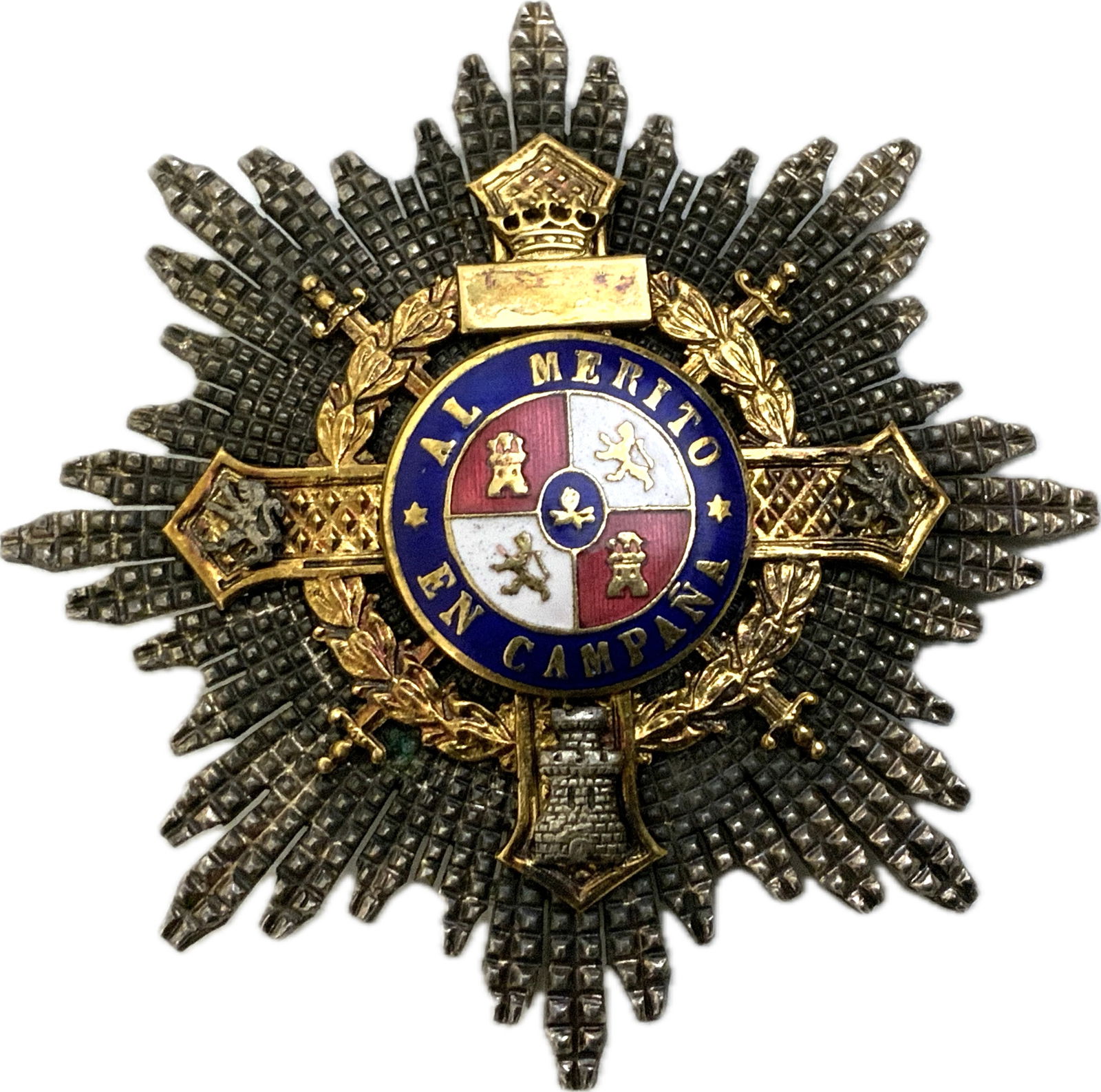 SPAIN SPANISH WAR CROSS BREAST STAR: SPAIN SPANISH WAR CROSS BREAST STAR.VERY NICE CONDITION. MANY WERE AWARDED TO A GERMAN LUFTWAFFE PILOTS FROM LEGION CONDOR.