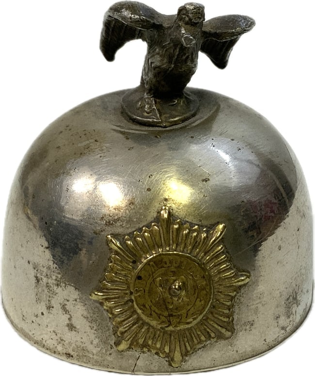 GERMAN IMPERIAL GUARD MINIATURE HELMET FOR DESK INK WELL: GERMAN IMPERIAL GUARD MINIATURE HELMET FOR DESK INK WELL