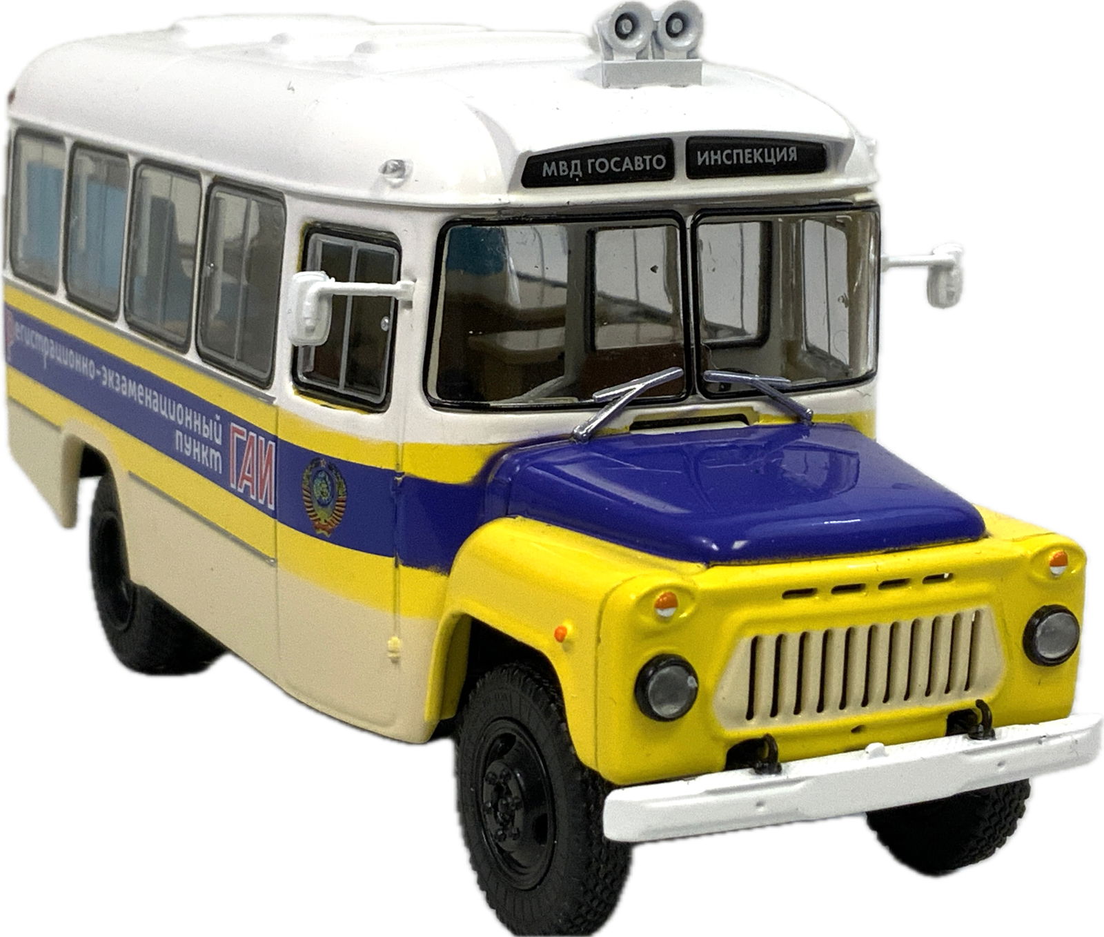 USSR KAVZ 685 POLICE BUS DIECAST MODEL: USSR KAVZ 685 POLICE BUS DIECAST MODEL.GREAT CONDITION. HIGH QUALITY MADE. 1:43 . 6" LONG