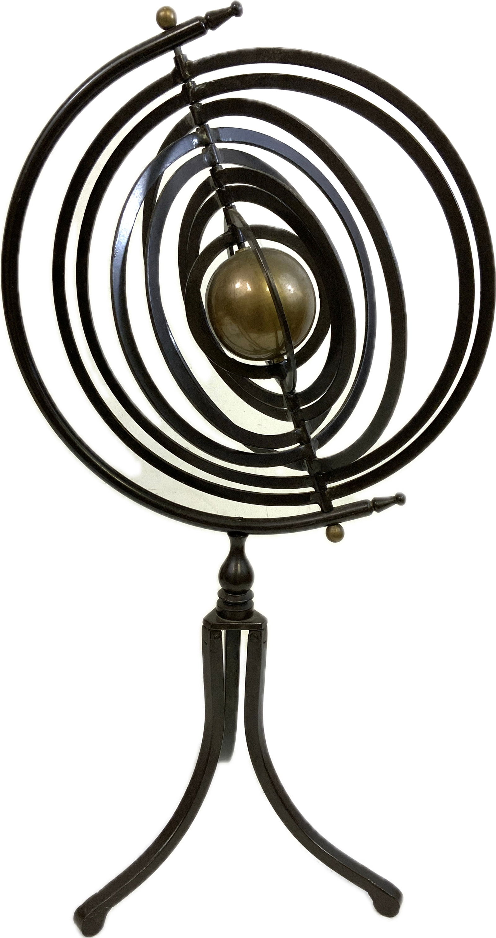 VINTAGE METAL ARMILLARY MOVABLE SPHERES (1 of 3)