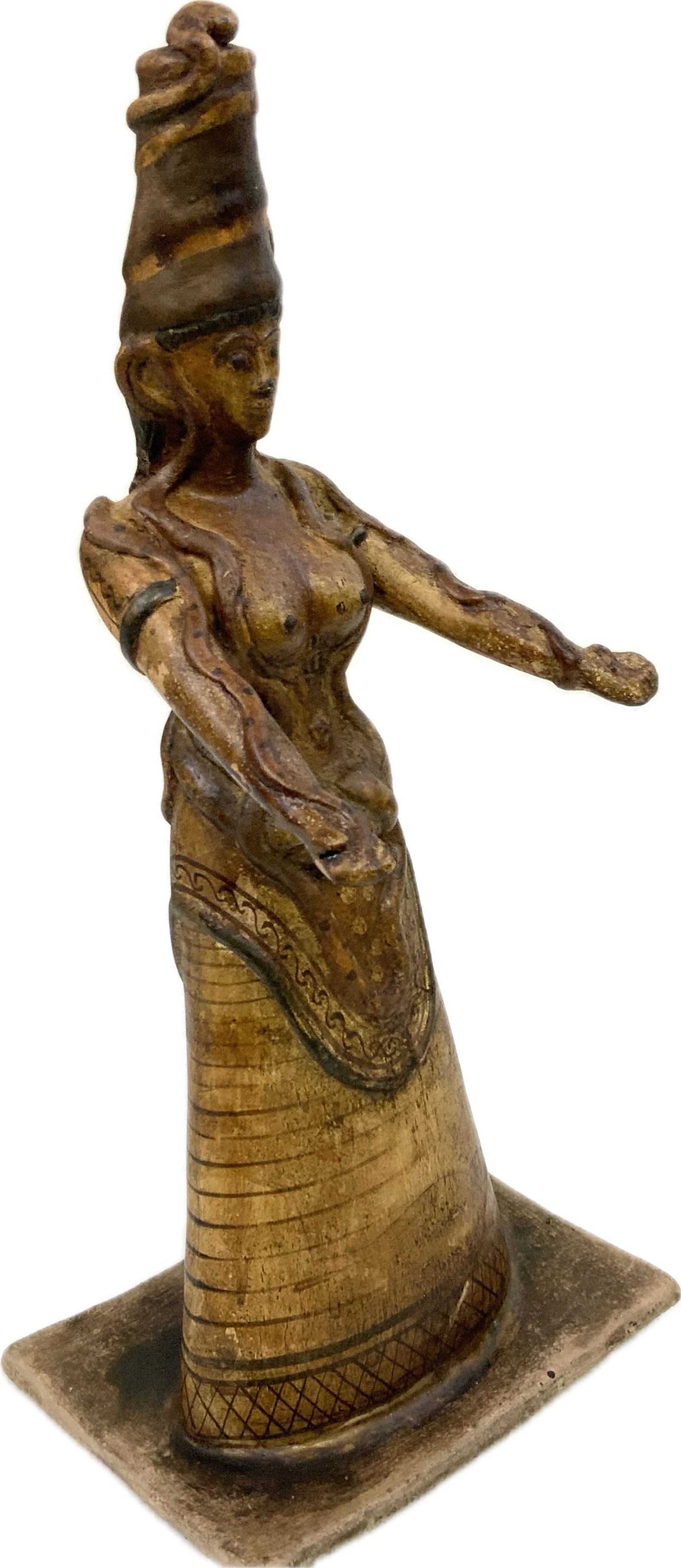 ANTIQUE MINDAN SNAKE GODDESS - 2