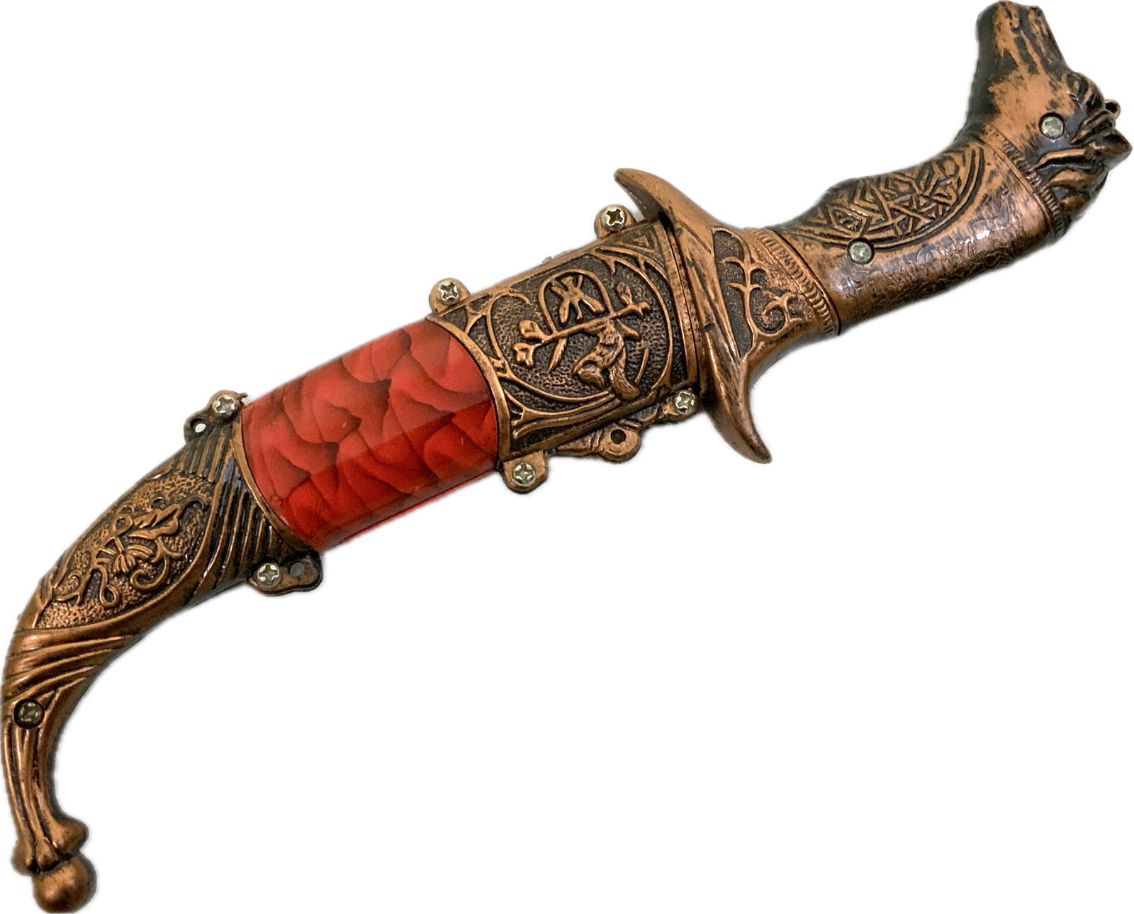 MIN TAI MONGOLIAN DECORATIVE HORSE HEAD DAGGER (1 of 4)