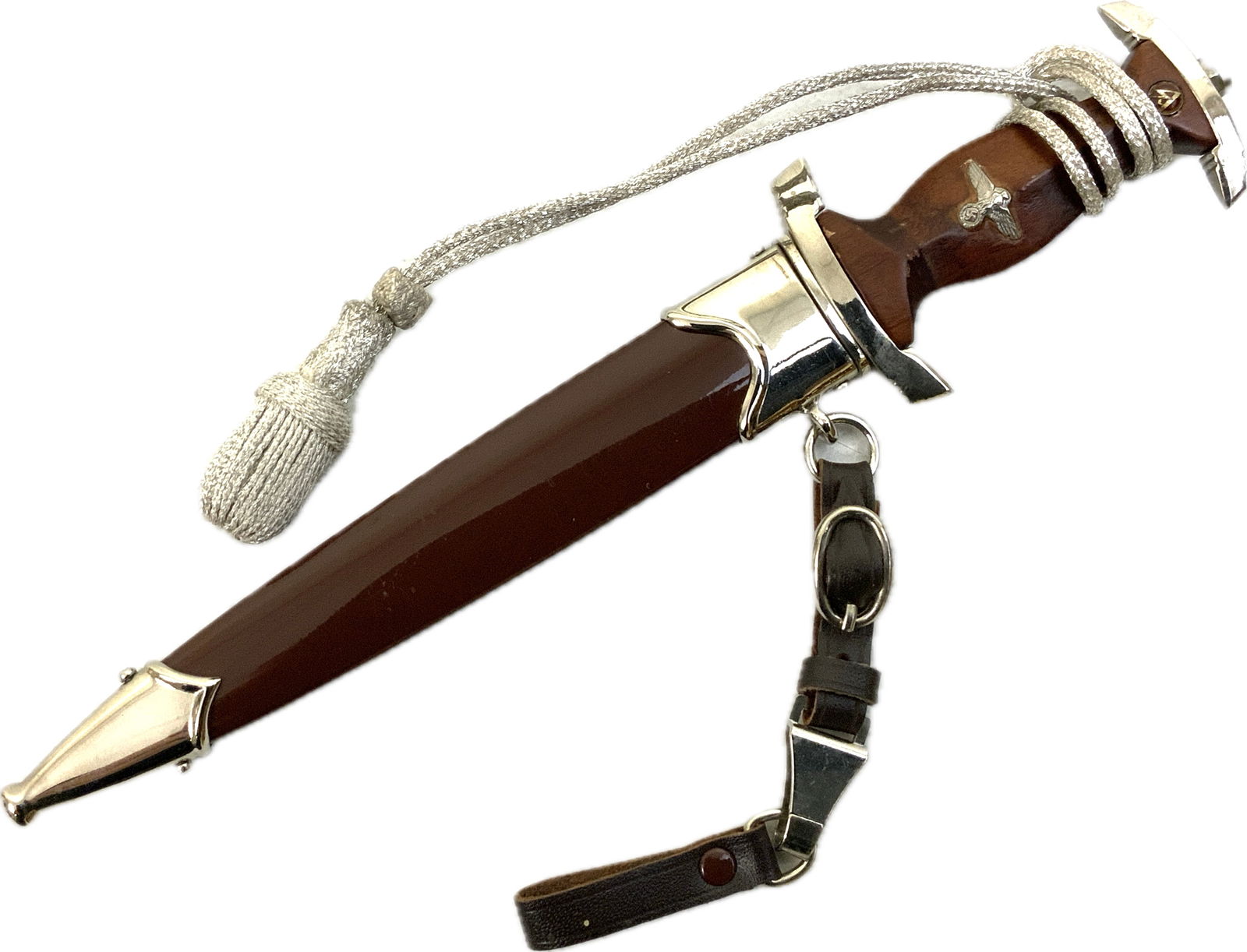 MINIATURE COLLECTABLE GERMAN SA DAGGER: MINIATURE COLLECTABLE GERMAN SA DAGGER. 7" LONG WITH 4 1/2" LONG BLADE.