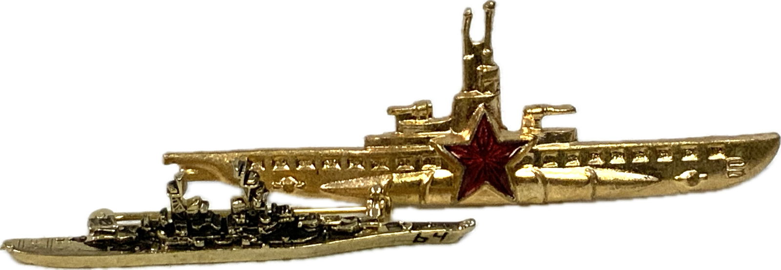 USSR NAVY SUBMARINE AND WARSHIP BADGES (1 of 4)