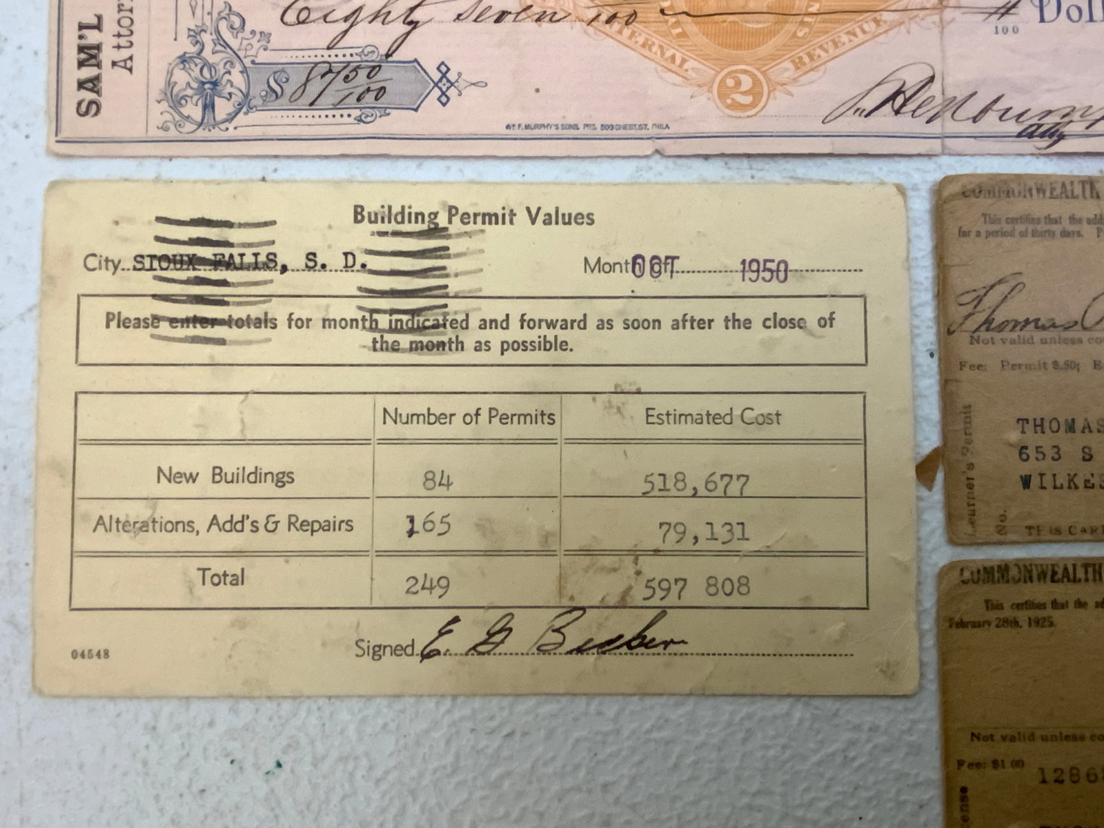 OLD VINTAGE EPHEMERA - 3