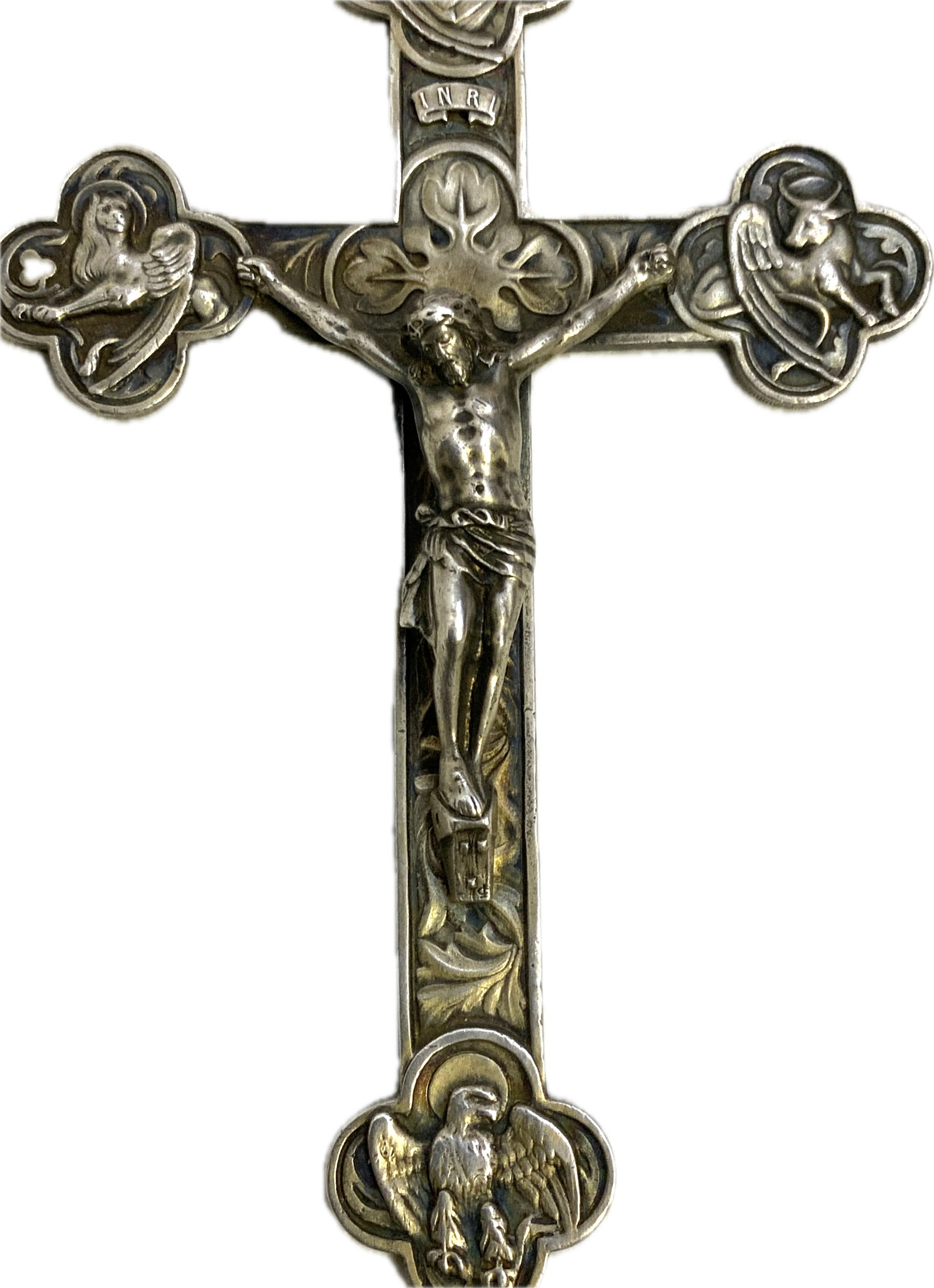 WWI LARGE SILVER CHAPLAIN CROSS - 2