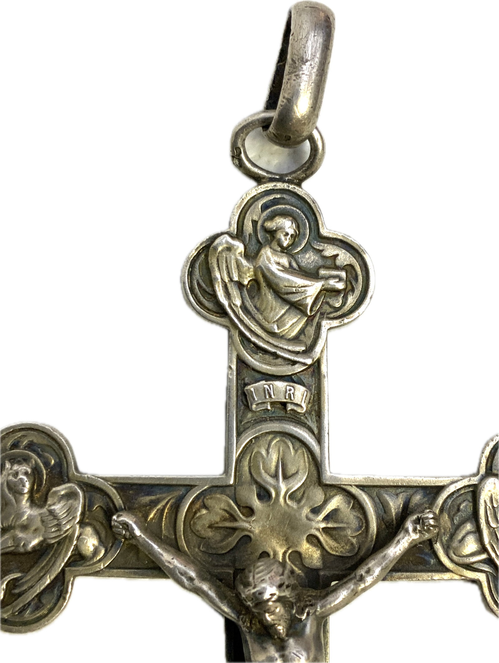 WWI LARGE SILVER CHAPLAIN CROSS - 3