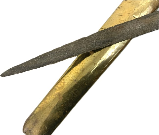 ANTIQUE JAVA INDONESIAN KERIS SHORT SWORD DAGGER - 3