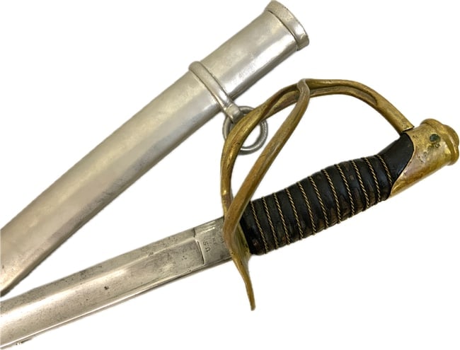 US CIVIL WAR MANSFIELD & LAMB M1860 CAVALRY SABER AND SCABBARD DATED 1864 (1 of 15)