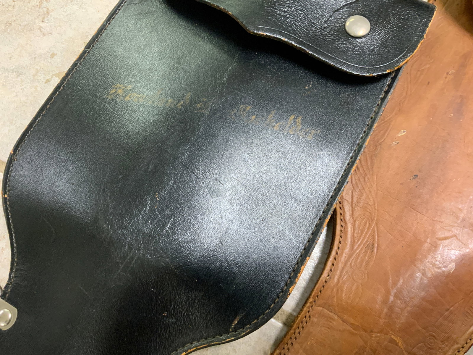 ANTIQUE US LEATHER SWORD CASES - 6
