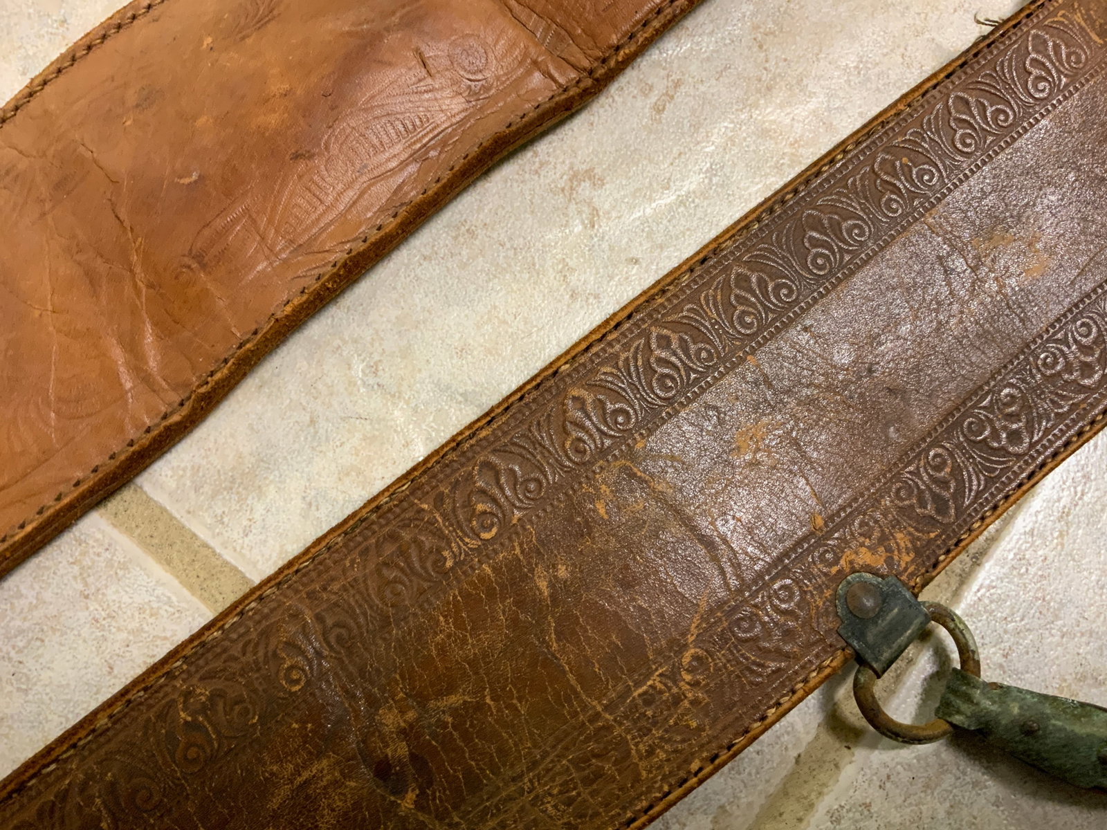 ANTIQUE US LEATHER SWORD CASES - 7
