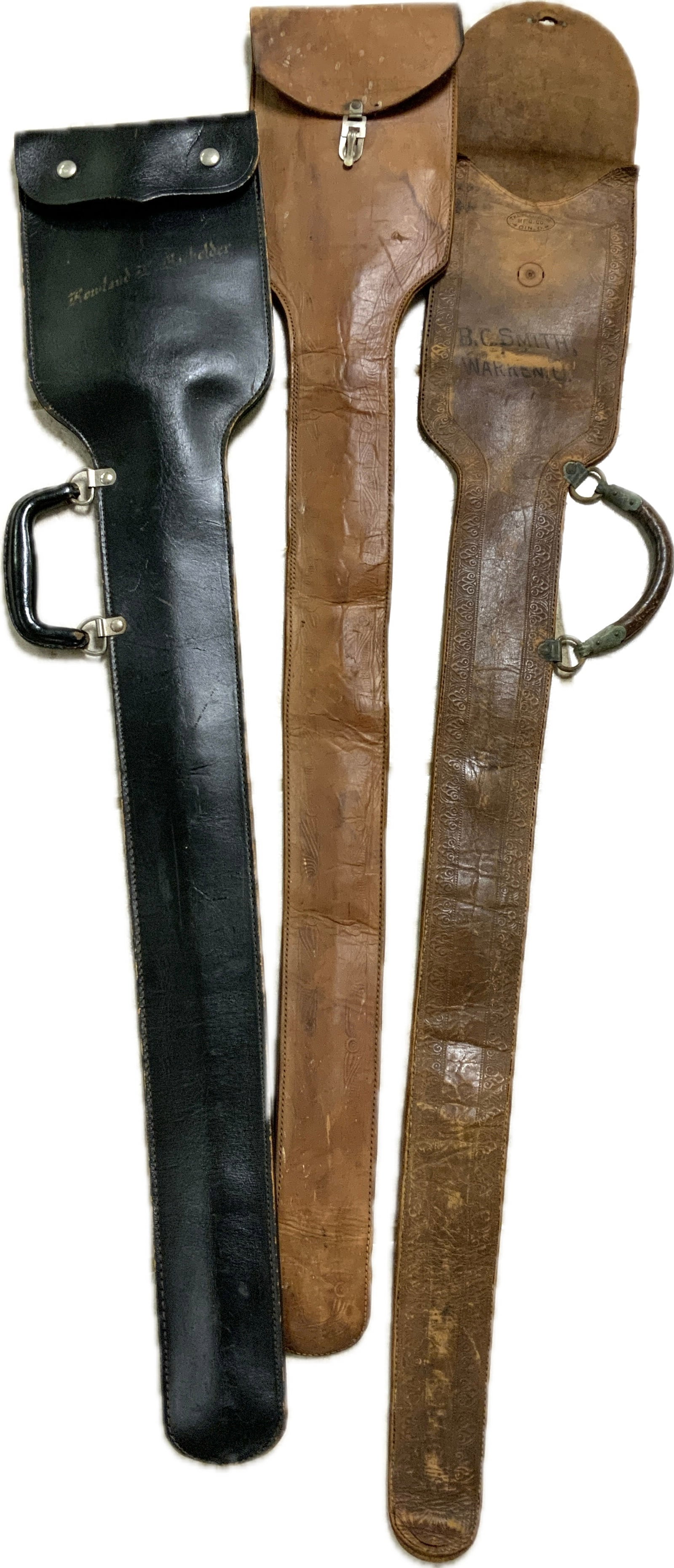 ANTIQUE US LEATHER SWORD CASES - 8