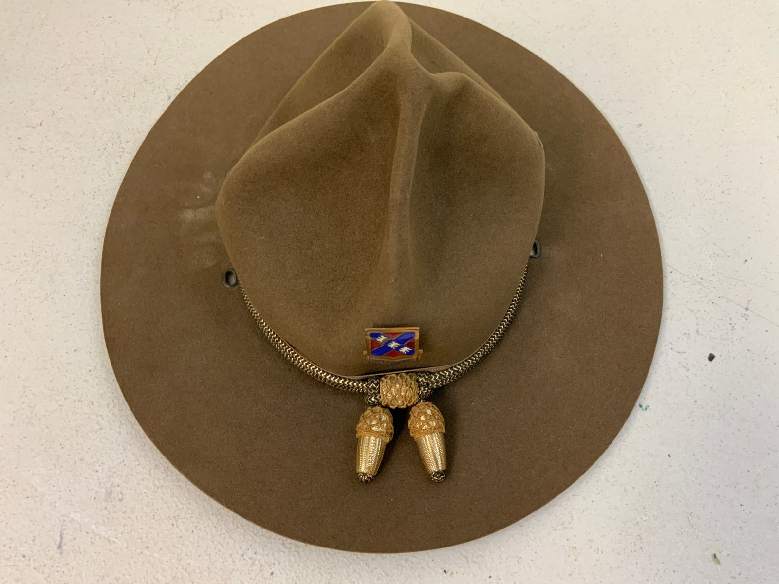 US ARMY STETSON WWII DRILL INSTRUCTOR SERGEANT HAT - 2