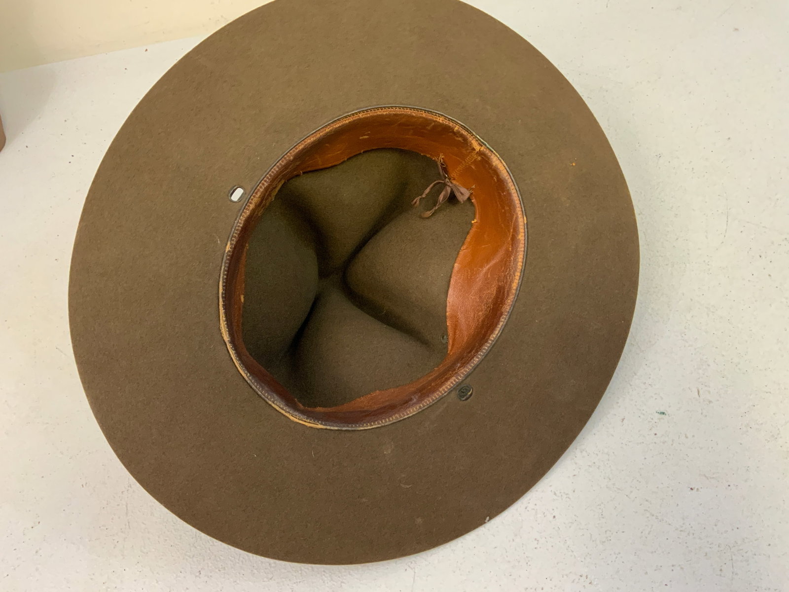 US ARMY STETSON WWII DRILL INSTRUCTOR SERGEANT HAT - 4