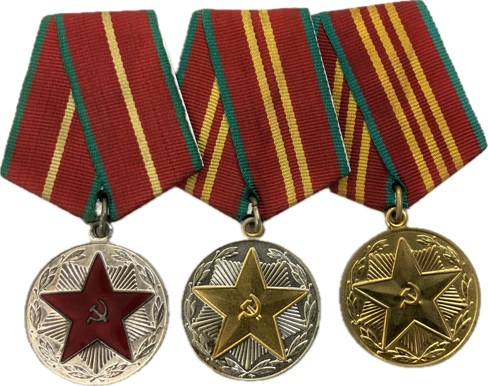 USSR MILITARY LONG SERVICE MEDALS (1 of 2)