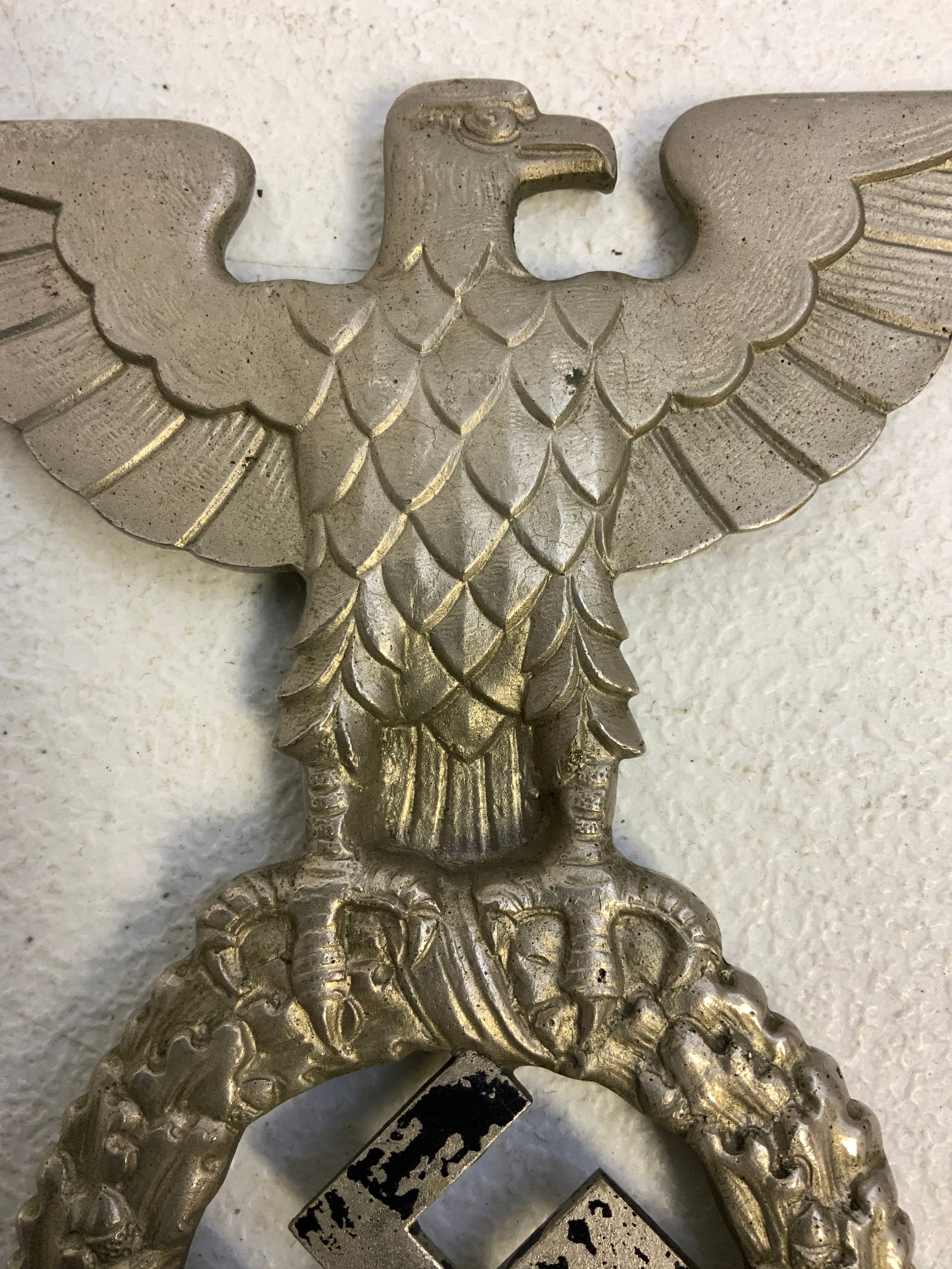 THIRD REICH GERMANY NSDAP FLAG POLE EAGLE FINIAL - 3