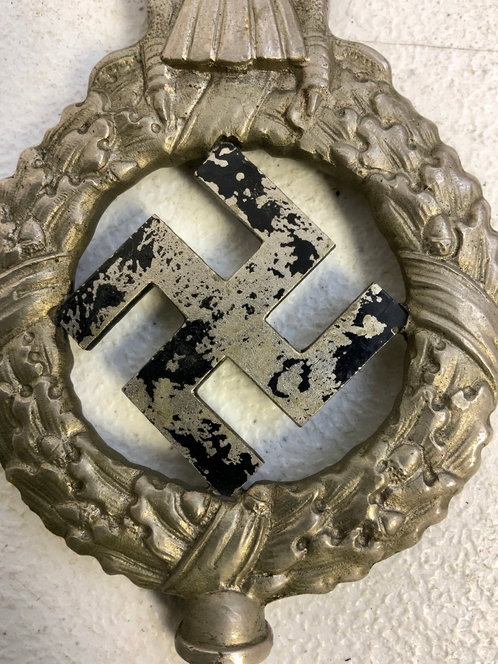 THIRD REICH GERMANY NSDAP FLAG POLE EAGLE FINIAL - 4