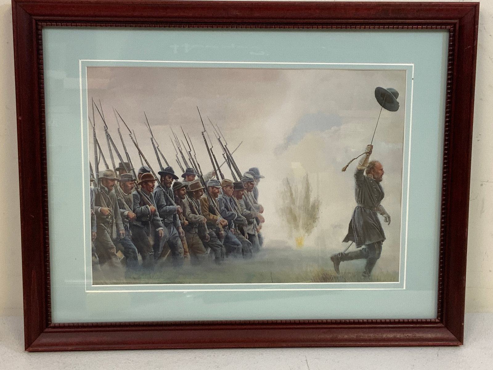 US CIVIL WAR FRAMED ARTWORK (1 of 2)