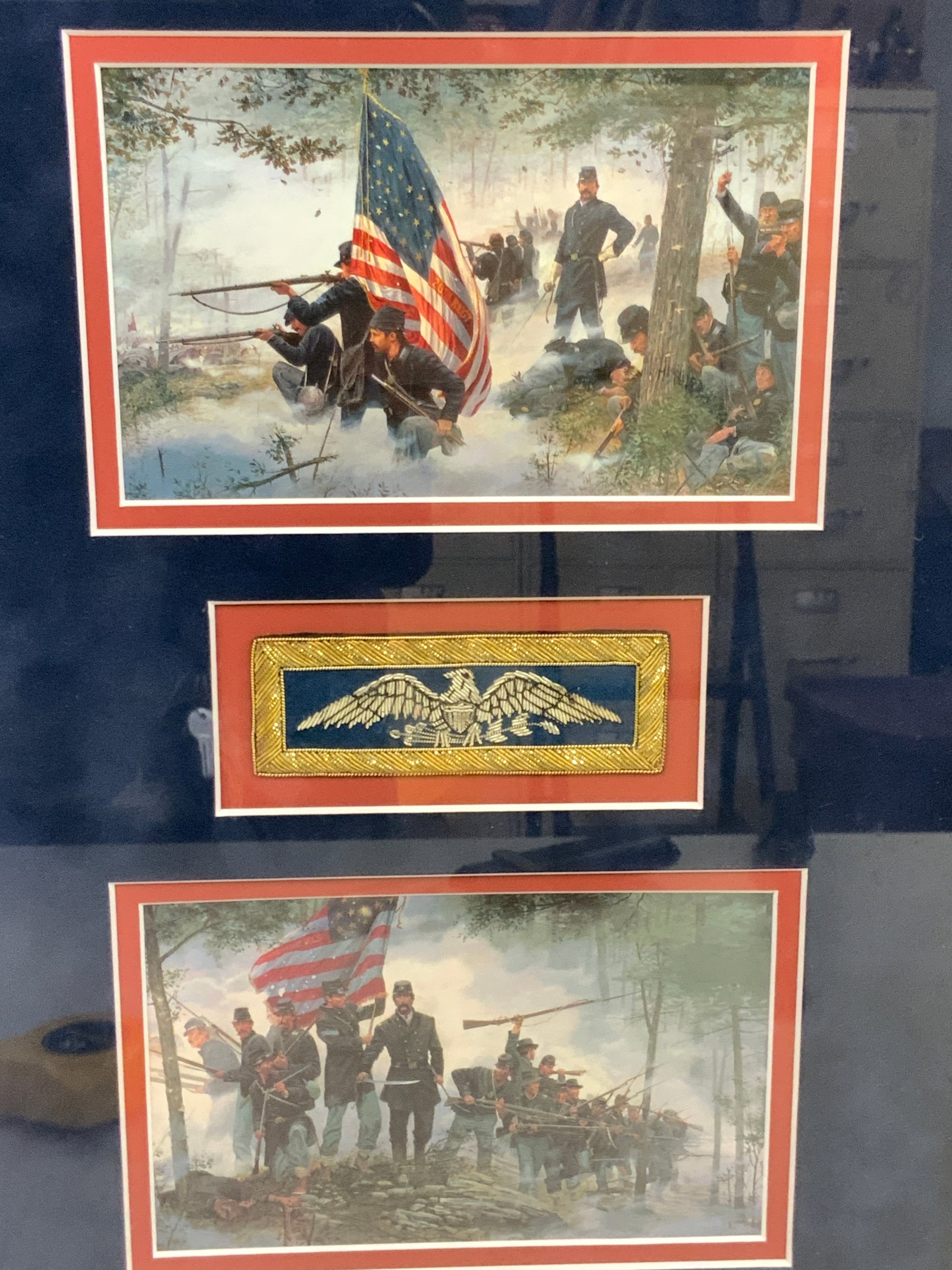 US CIVIL WAR FRAMED ARTWORK - 2