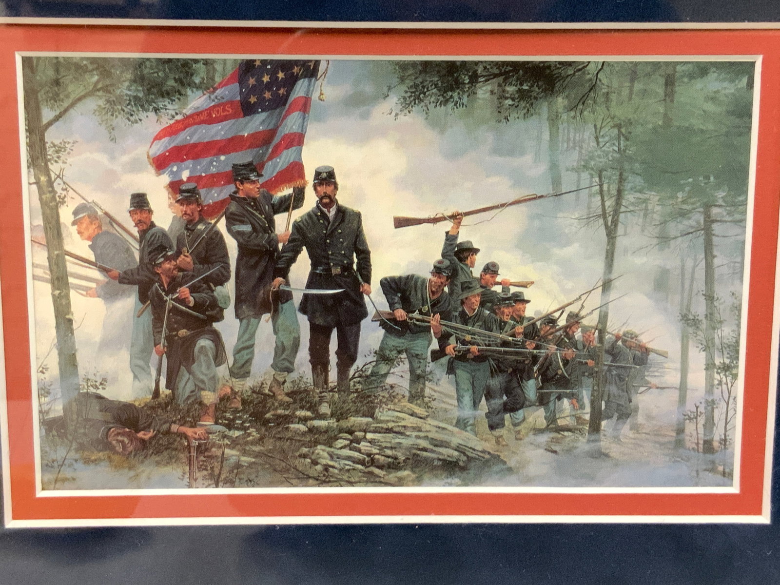 US CIVIL WAR FRAMED ARTWORK - 4