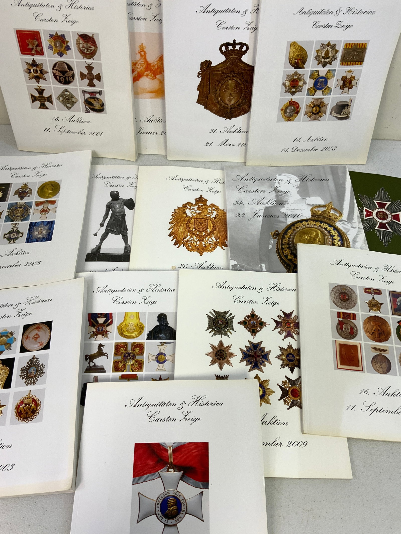 CARSTEN ZIEGE AUCTION CATALOGS LOT (1 of 5)