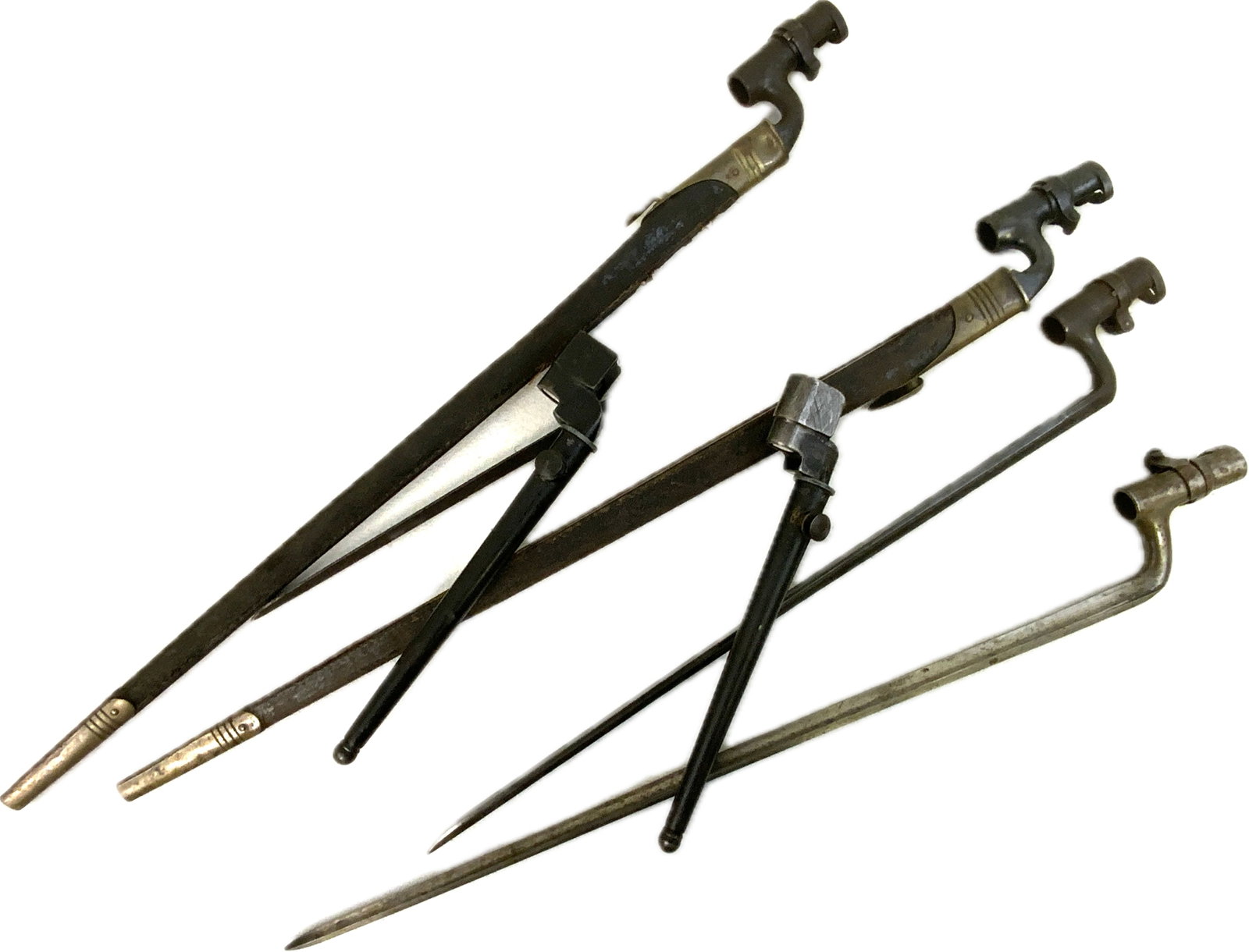 ANTIQUE ENGLISH RIFLE SOCKET BAYONETS (1 of 3)