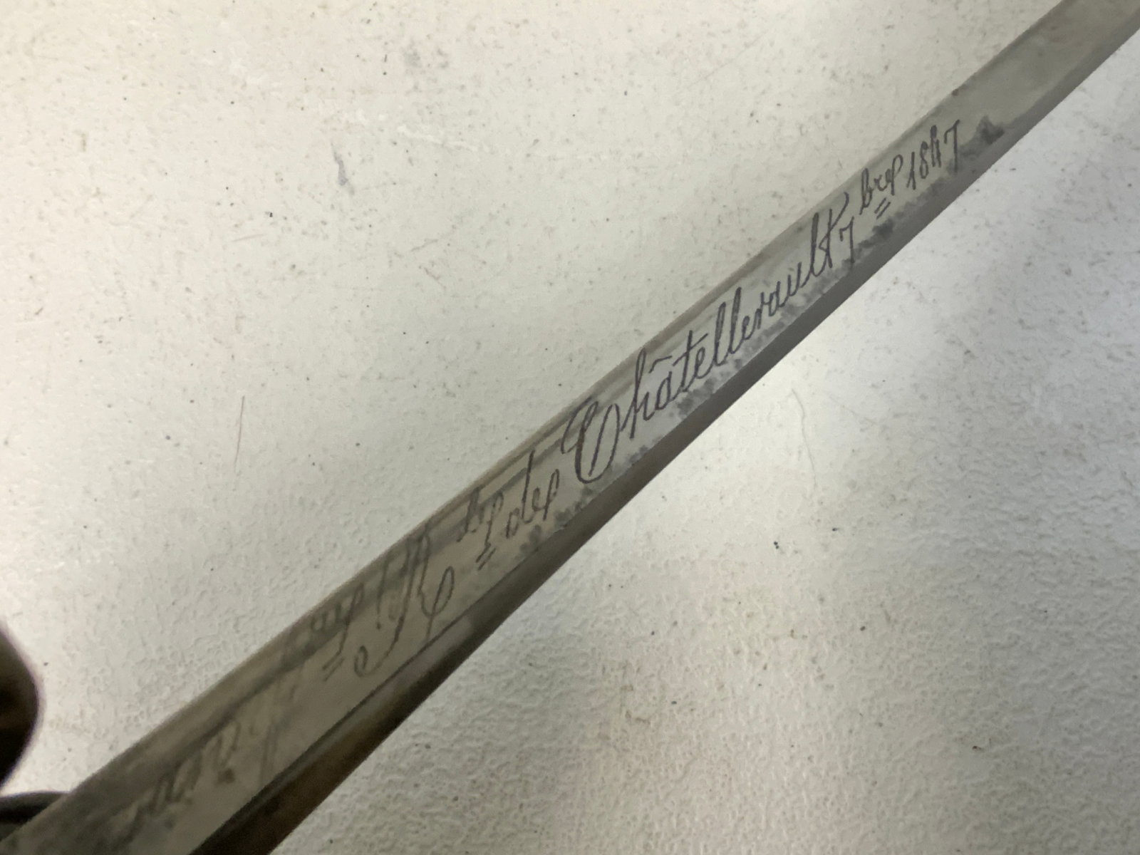 ANTIQUE FRENCH SWORD 1847 DATED - 8