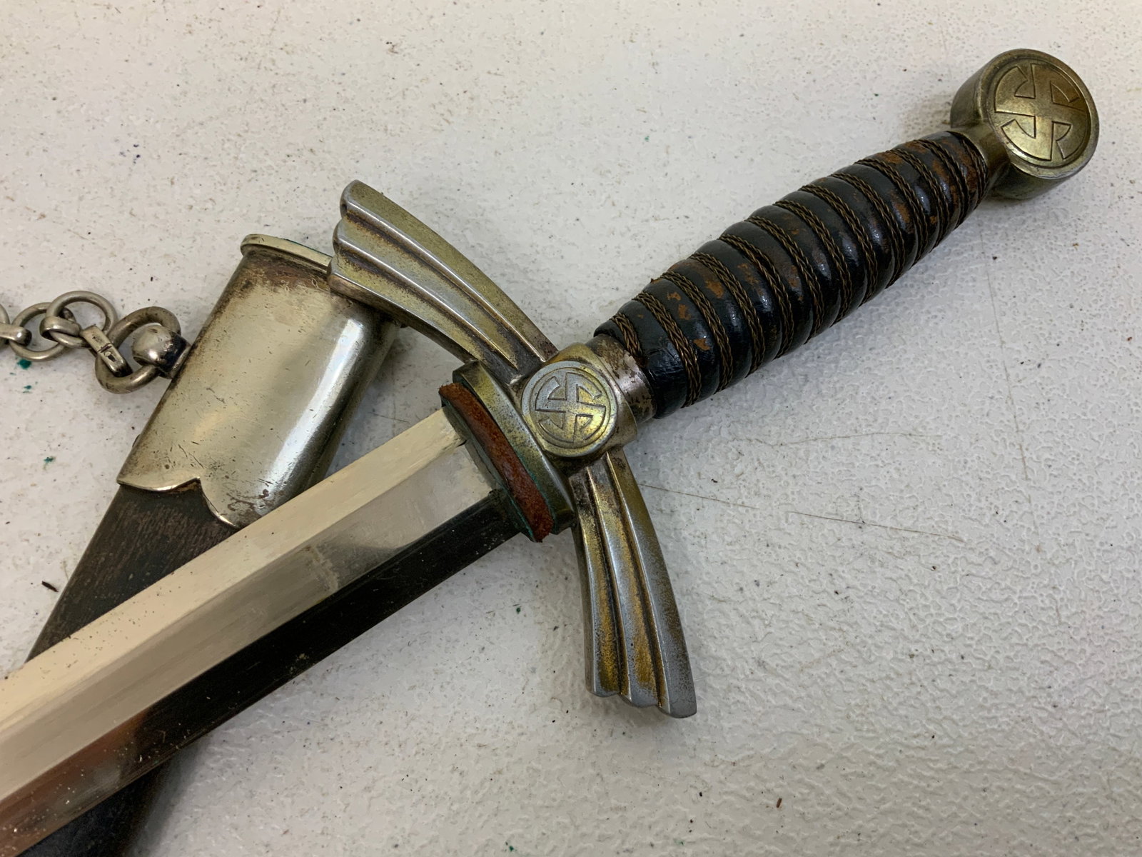 GERMANY THIRD REICH LUFTWAFFE 1ST MODEL DAGGER - 5