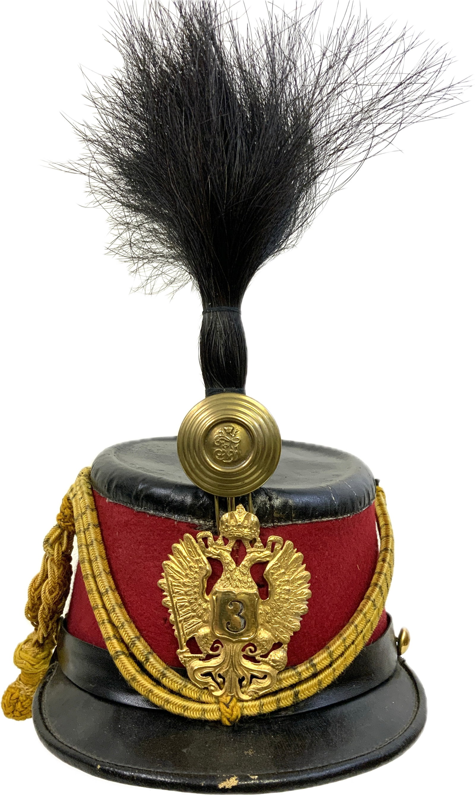 ANTIQUE AUSTRIA HUNGARY EMPIRE K.U.K. HUSSARS SHAKO KEPI (1 of 9)