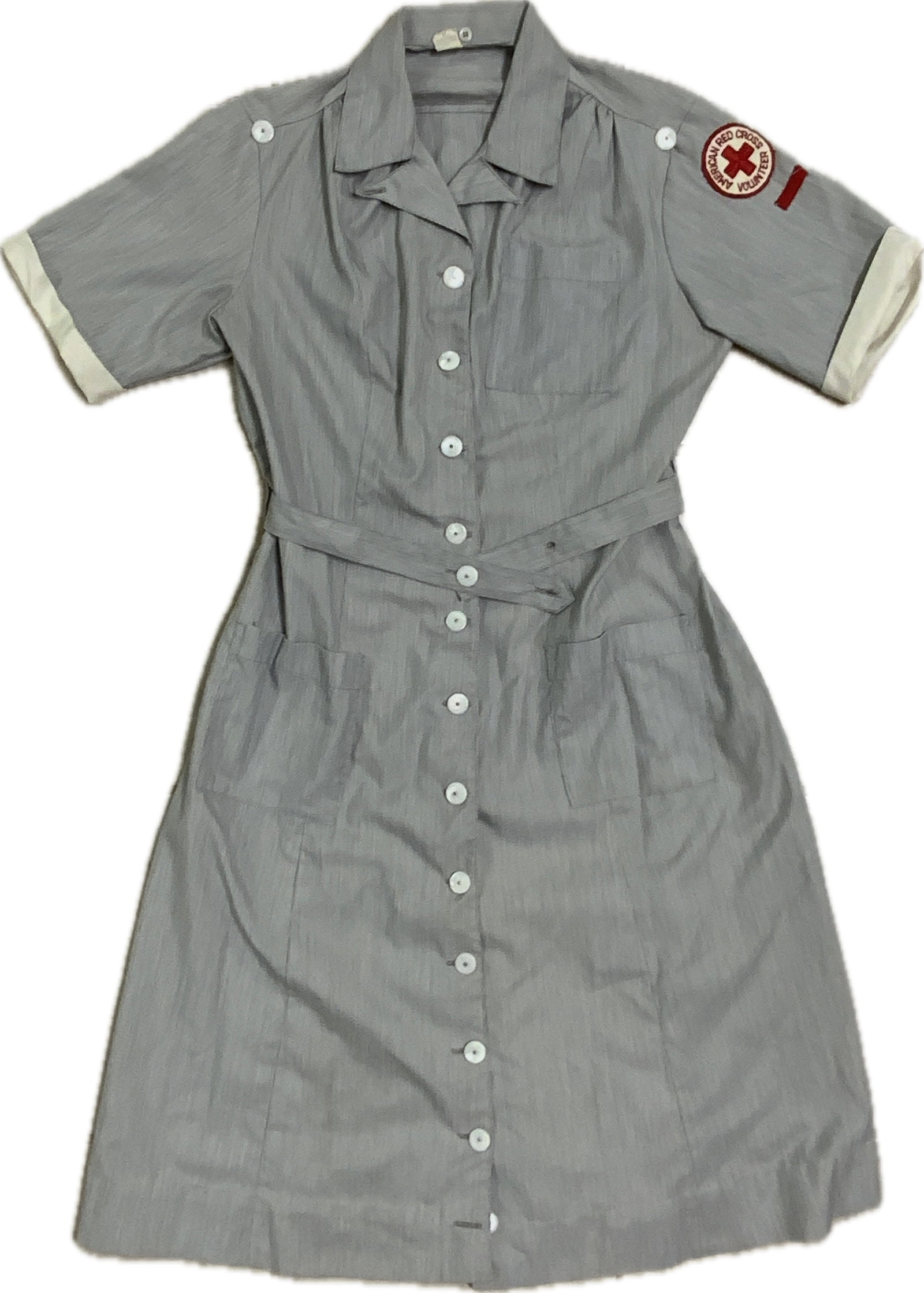 WWII AMERICAN RED CROSS UNIFORM VOLUNTEER NURSE MILITARY DRESS: WWII VINTAGE 40S AMERICAN RED CROSS UNIFORM VOLUNTEER NURSE MILITARY DRESS.VERY GOOD OVERALL CONDITION.