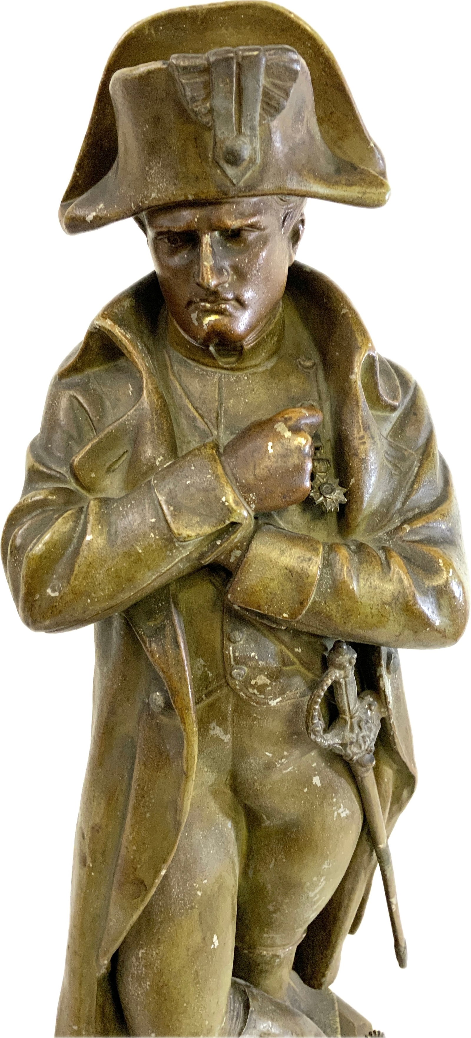 ANTIQUE NAPOLEON BRONZE STATUE - 2