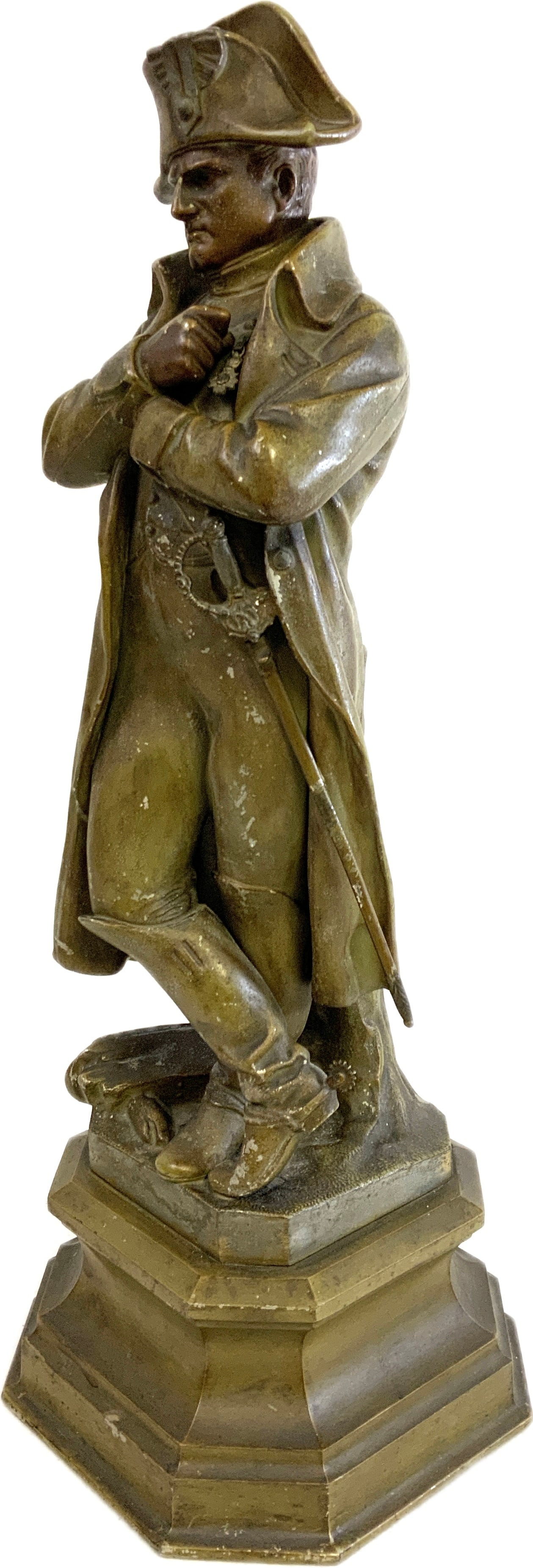 ANTIQUE NAPOLEON BRONZE STATUE - 3