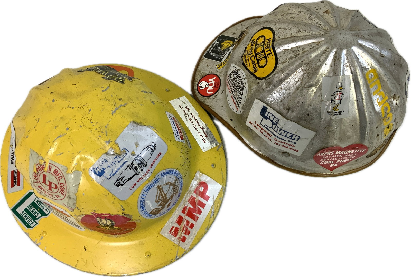 VINTAGE COAL MINING HELMETS - 4