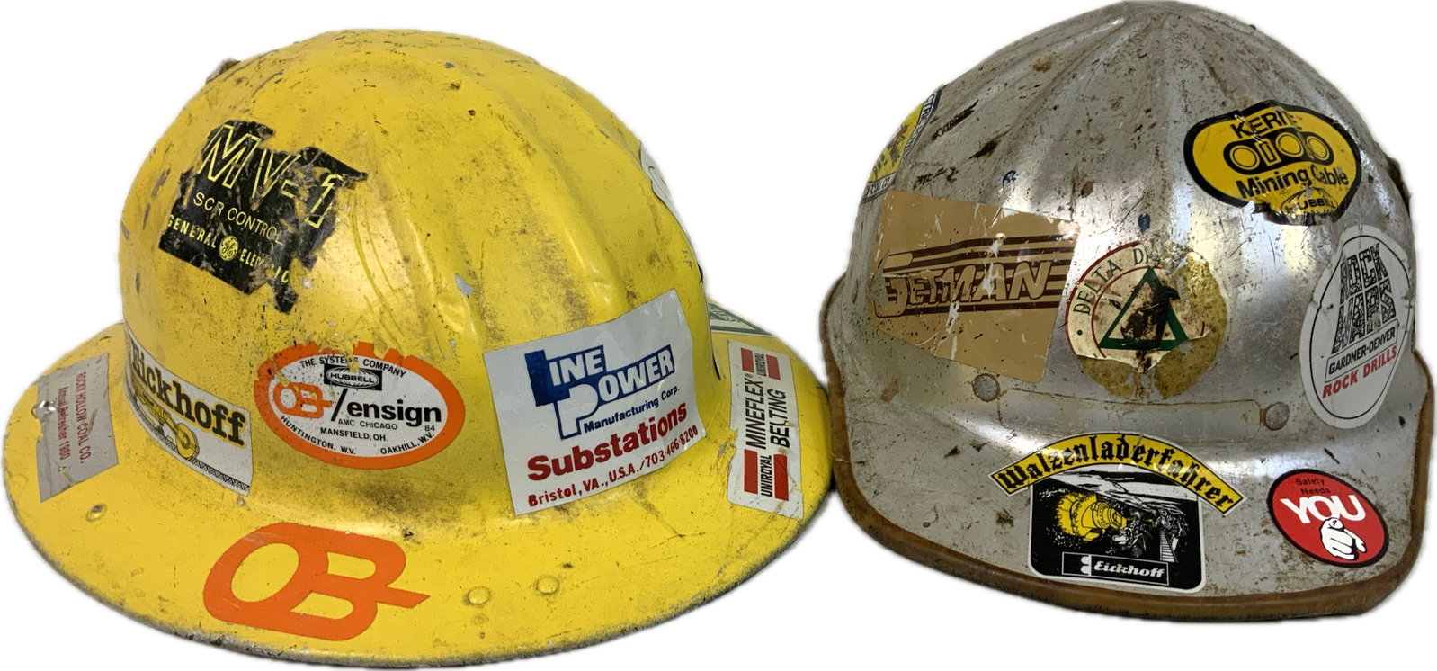VINTAGE COAL MINING HELMETS - 7
