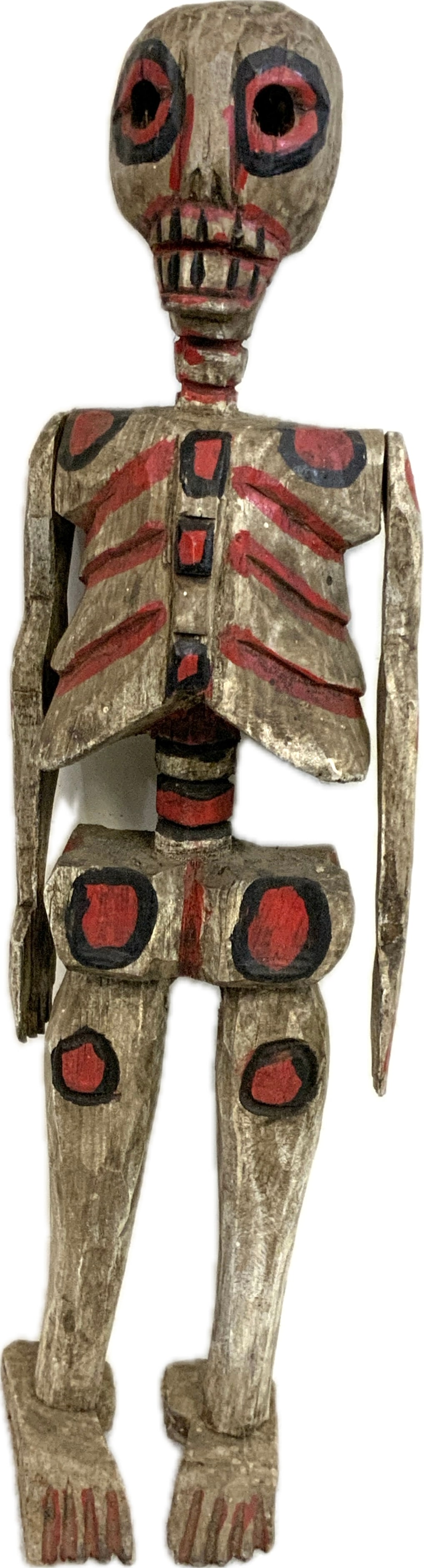 ANTIQUE FOLK ART ARTICULATED SCELETON (1 of 6)