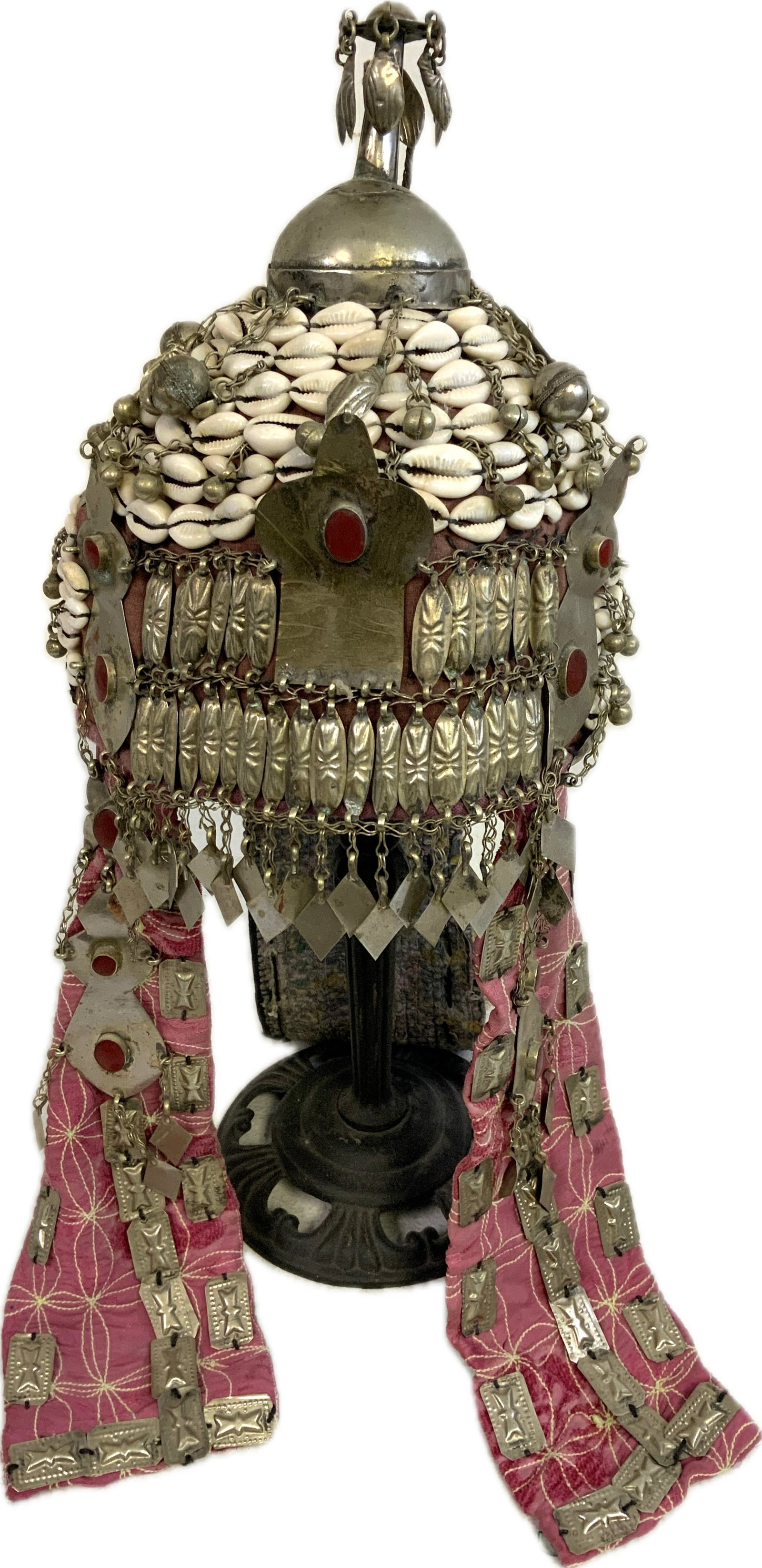 ANTIQUE TRIBAL TURKMEN WOMENS WEDDING HEADDRES (1 of 9)