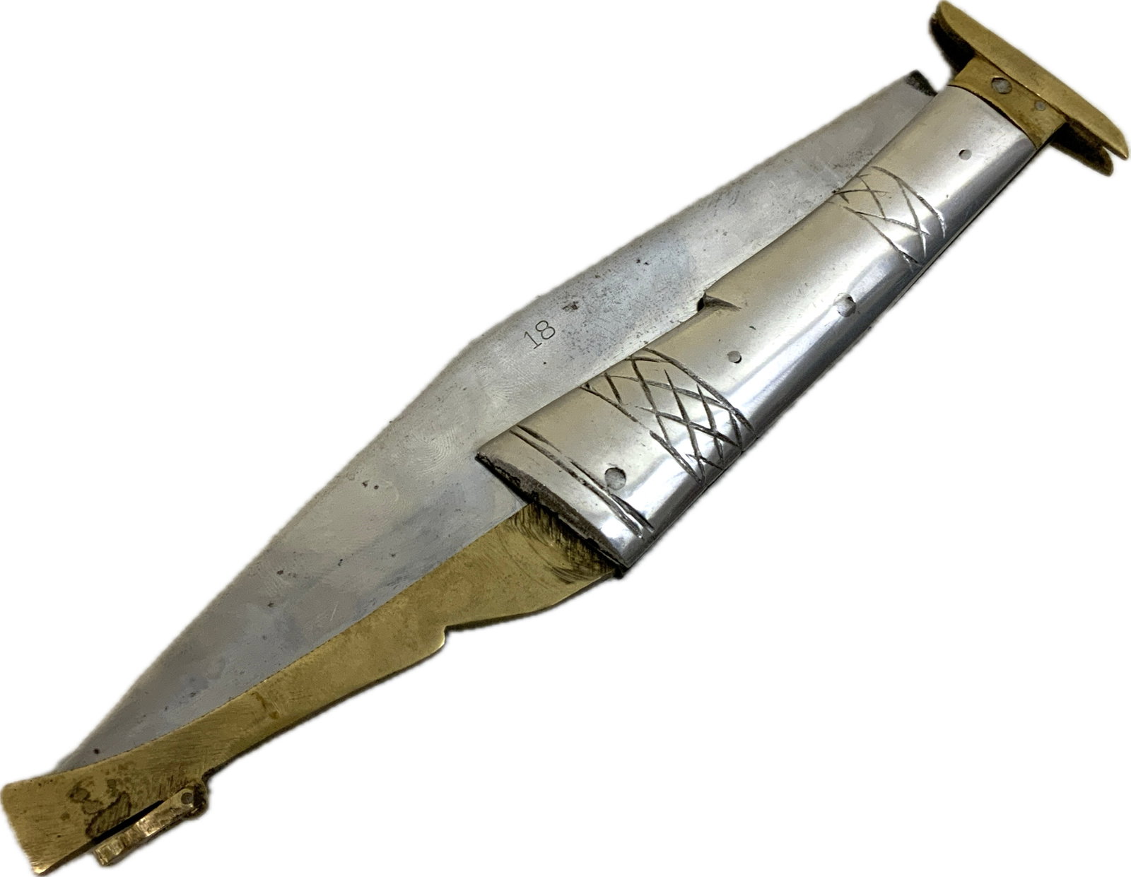 ANTIQUE LARGE FOLDING KNIFE - 2