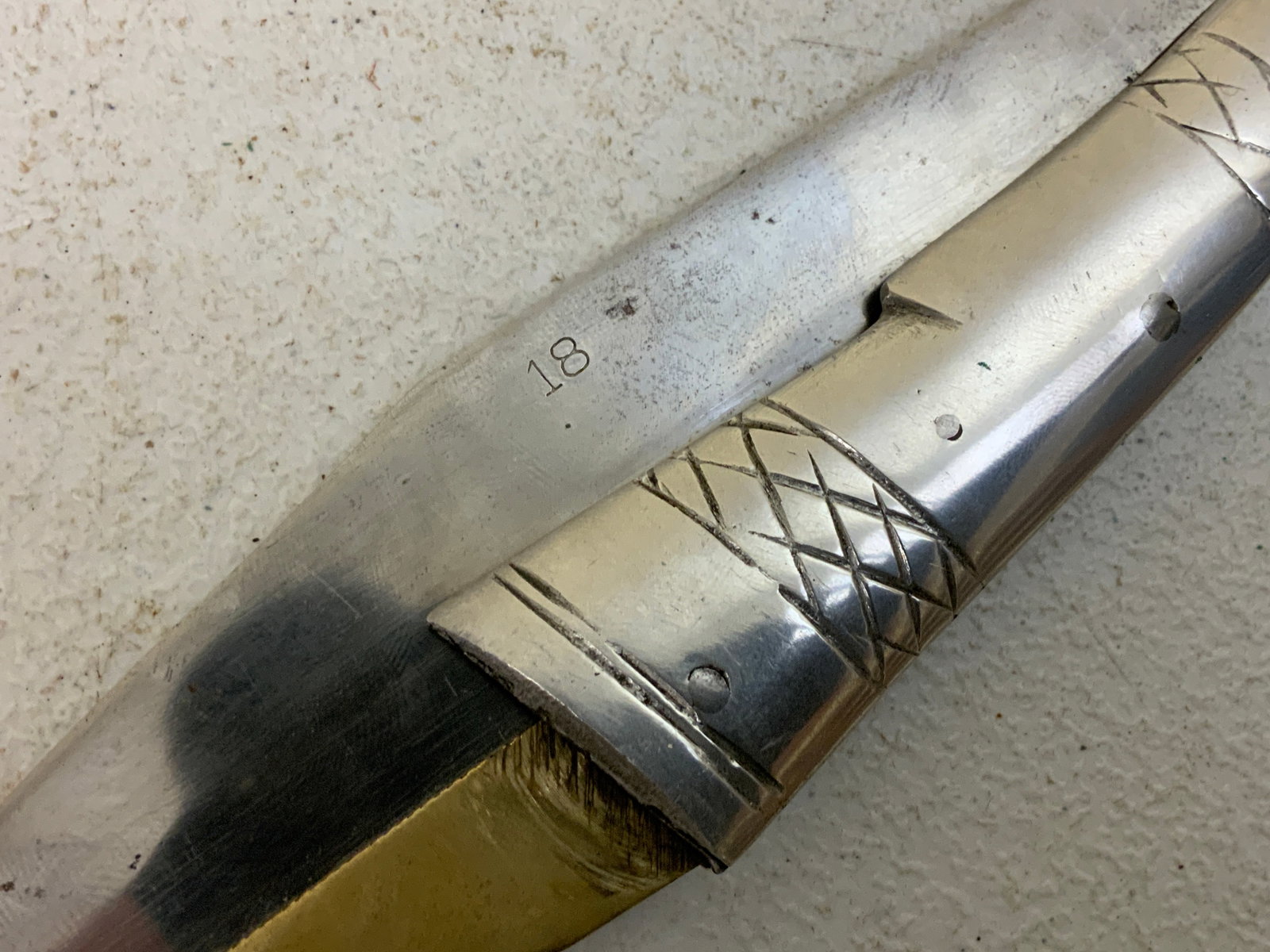 ANTIQUE LARGE FOLDING KNIFE - 3