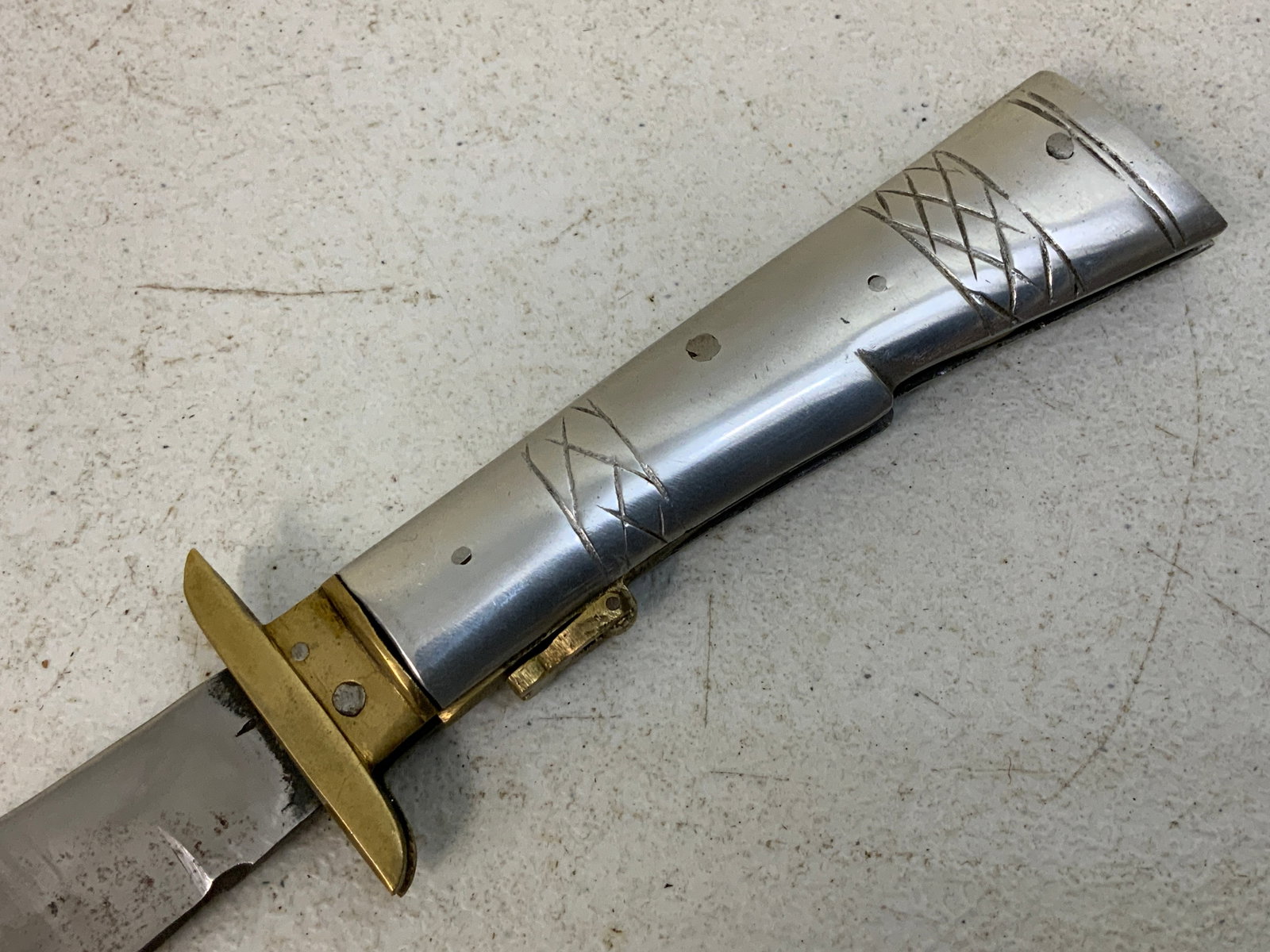 ANTIQUE LARGE FOLDING KNIFE - 6