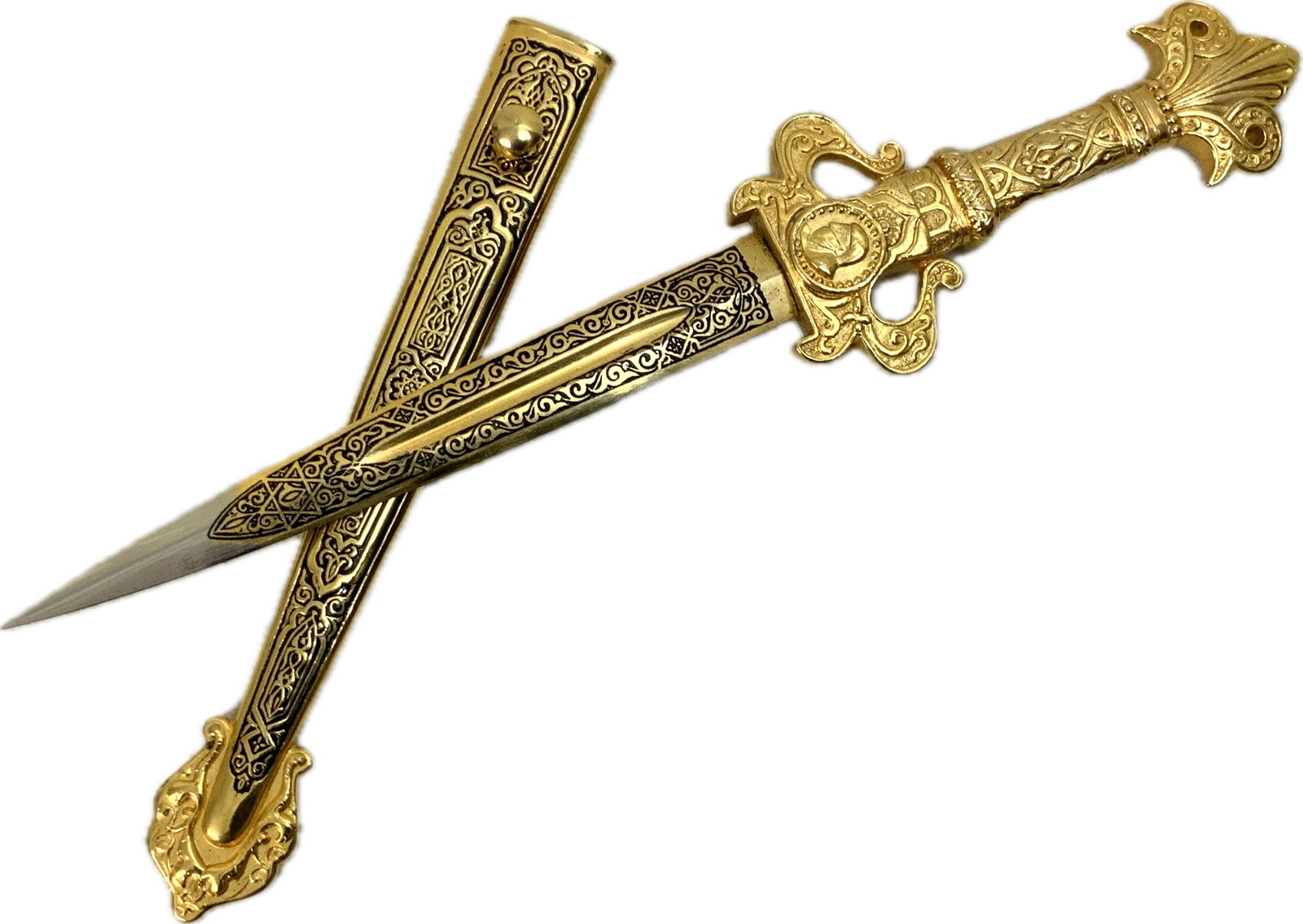 SPAIN TOLEDO DECORATIVE GILDED DAGGER - 2