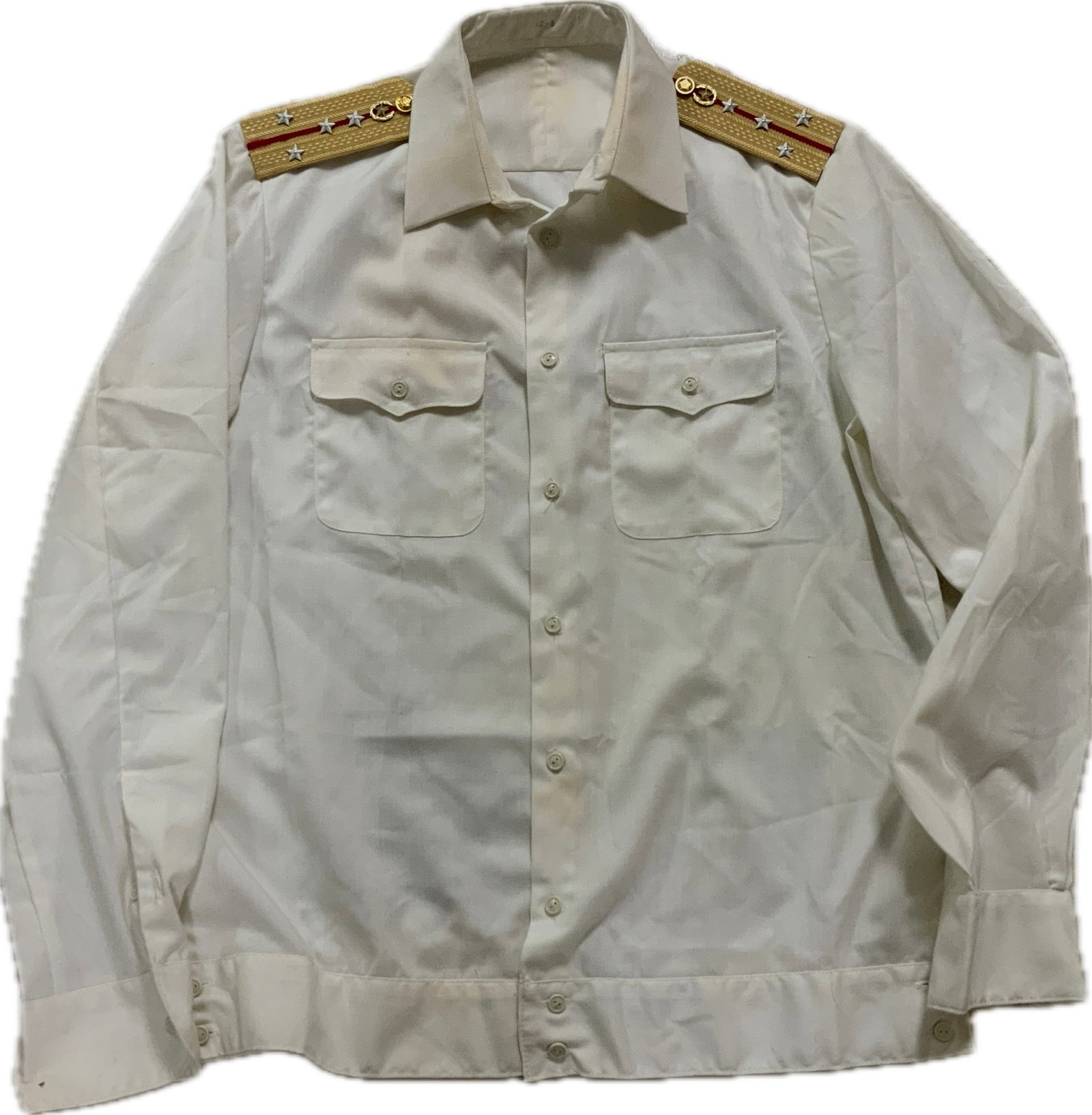 USSR SOVIET ARMY OFFICERS WHITE UNIFORM SHIRT (1 of 4)