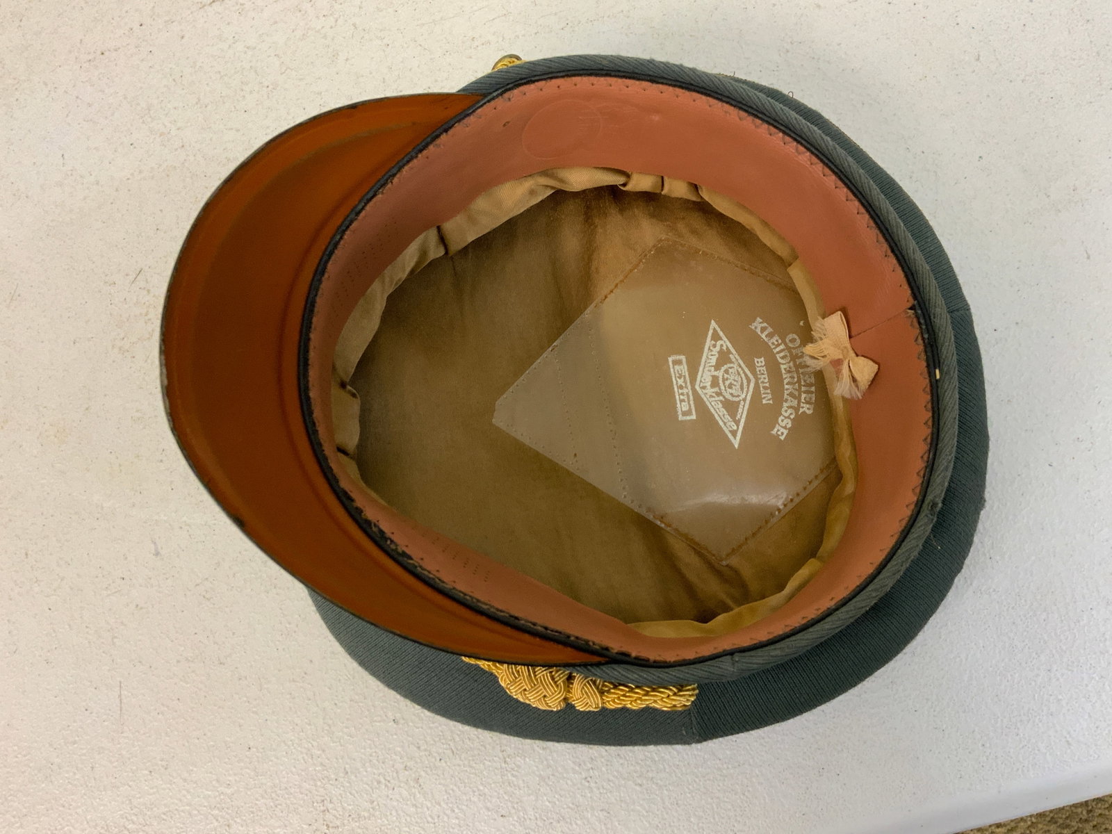 WWII GERMAN ARMY GENERALS VISOR CAP HAT - 8