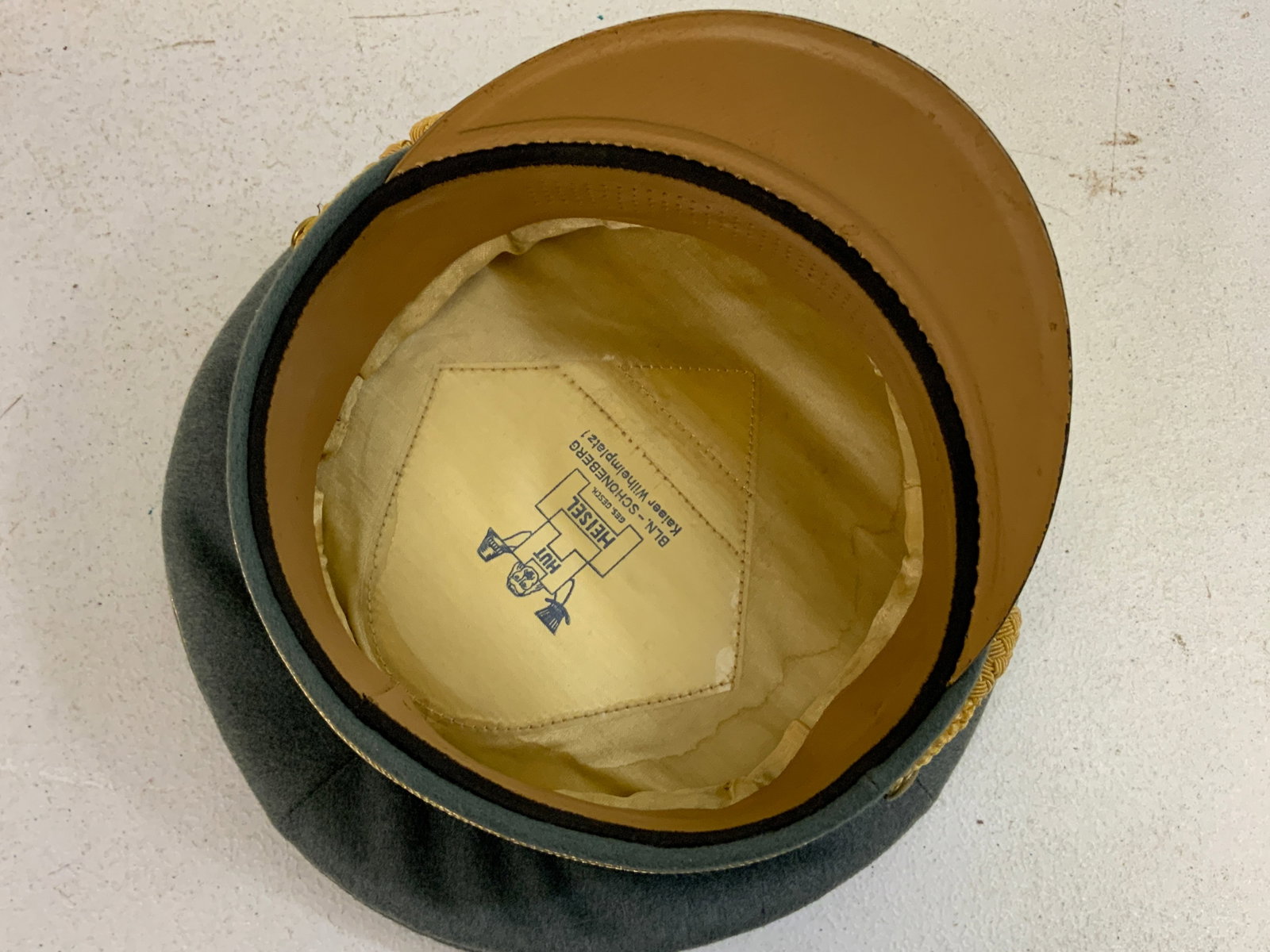 WWII GERMAN ARMY GENERALS VISOR CAP HAT - 11