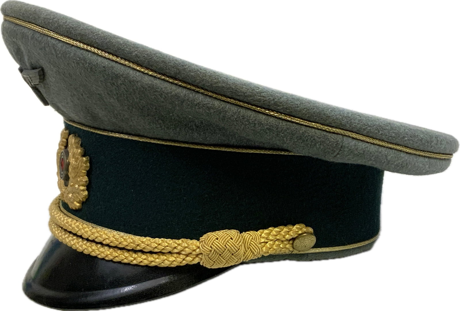 WWII GERMAN ARMY GENERALS VISOR CAP HAT - 2