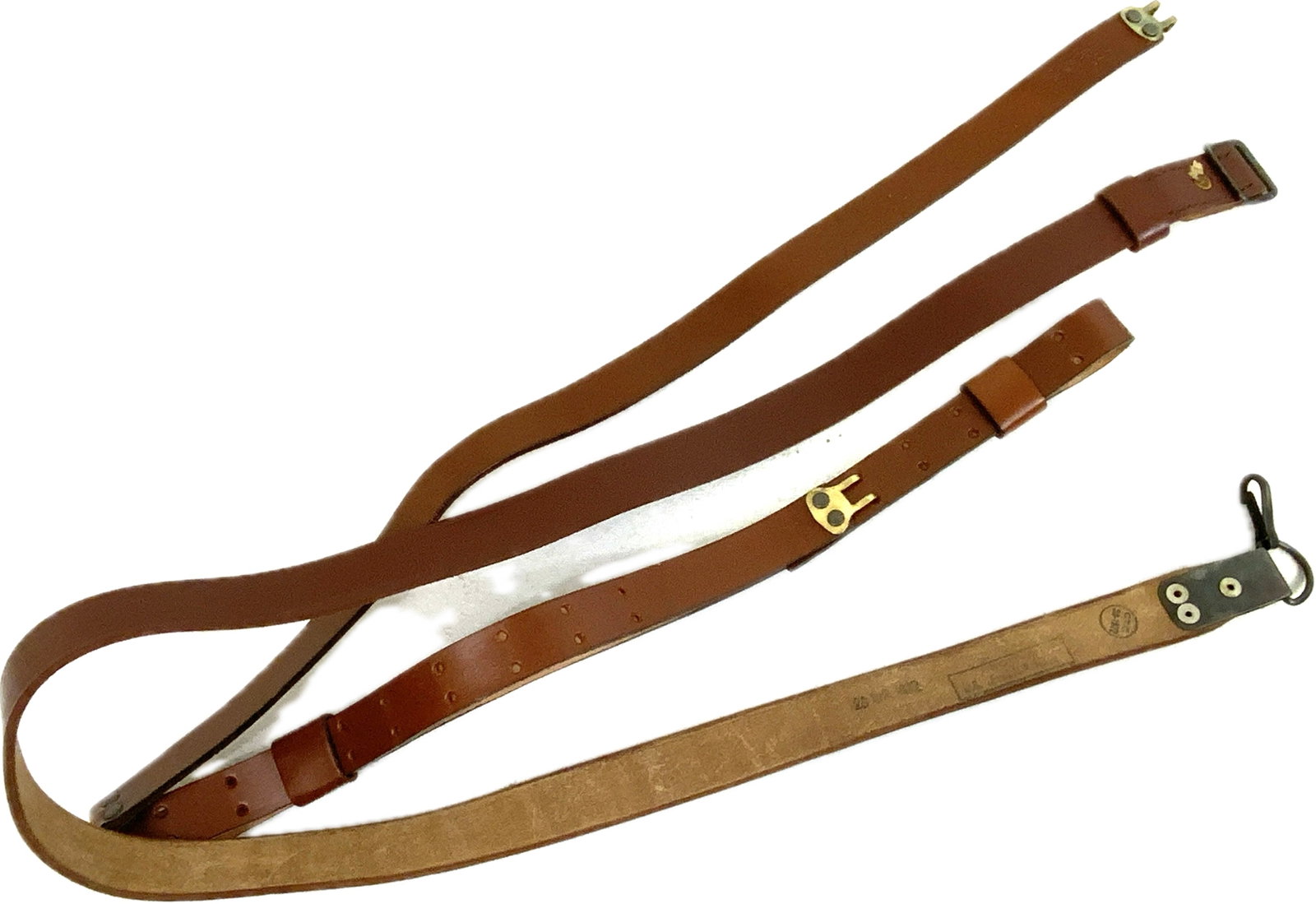 VINTAGE BROWN LEATHER RIFLE SLINGS (1 of 3)