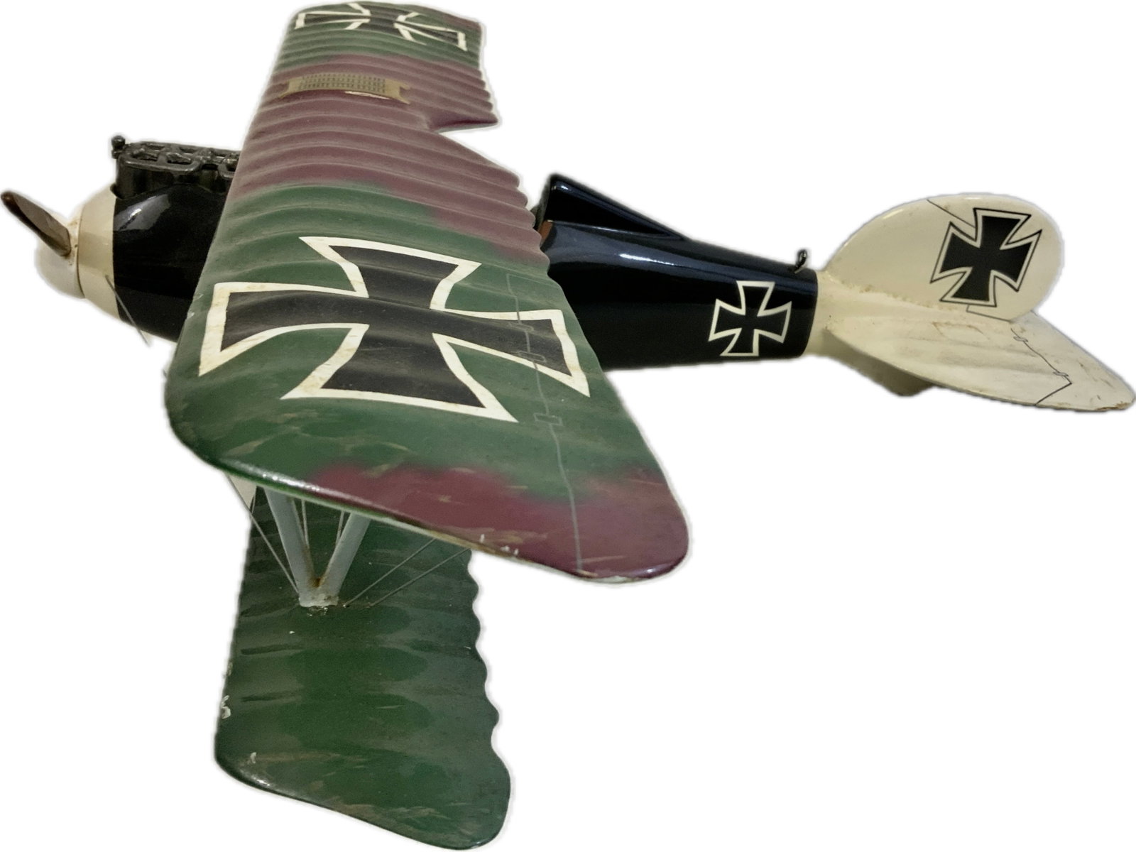 WWI GERMAN PLANE LARGE DISPLAY MODEL - 4